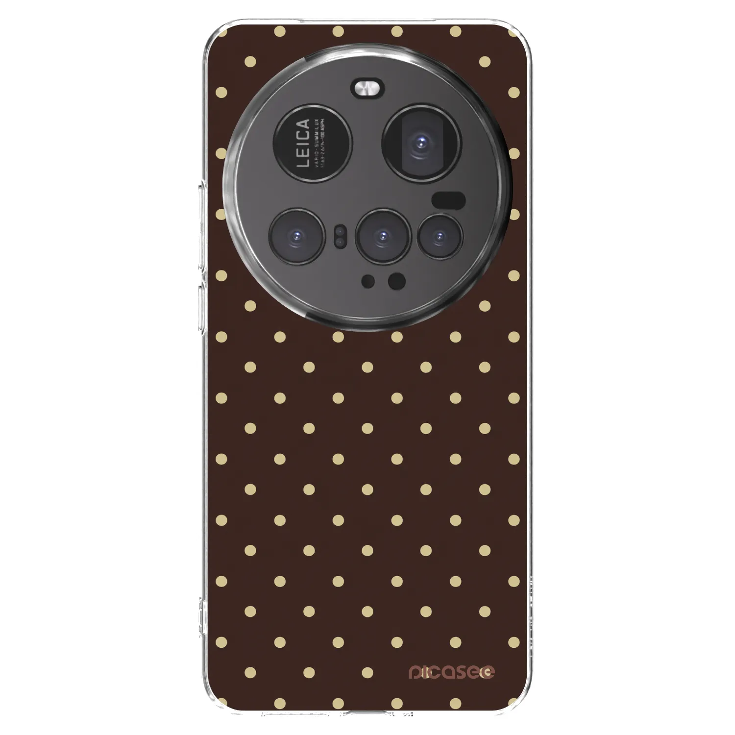 Picasee silikónový prehľadný obal pre Xiaomi 15 Ultra - Vanilla Dots & Chocolate
