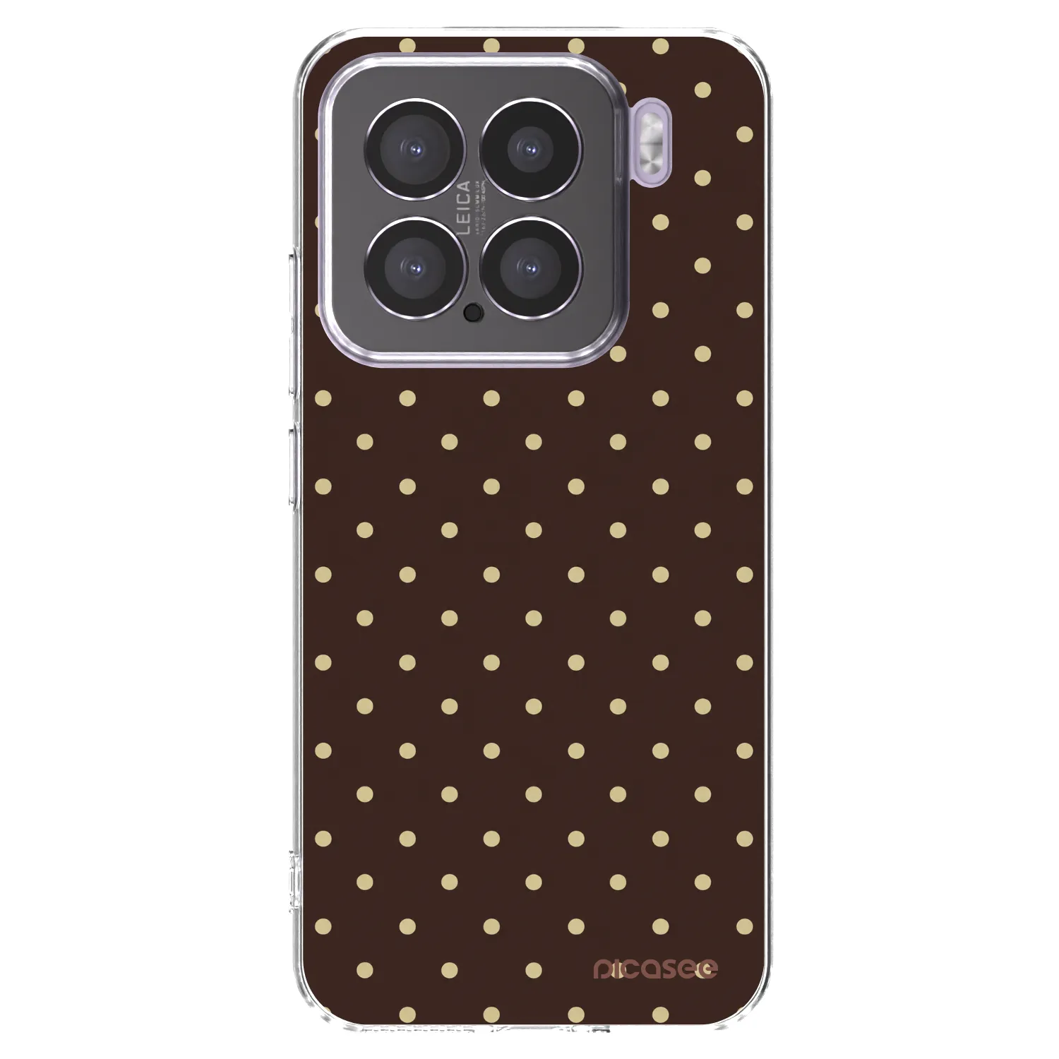 Picasee silikónový prehľadný obal pre Xiaomi 15 - Vanilla Dots & Chocolate