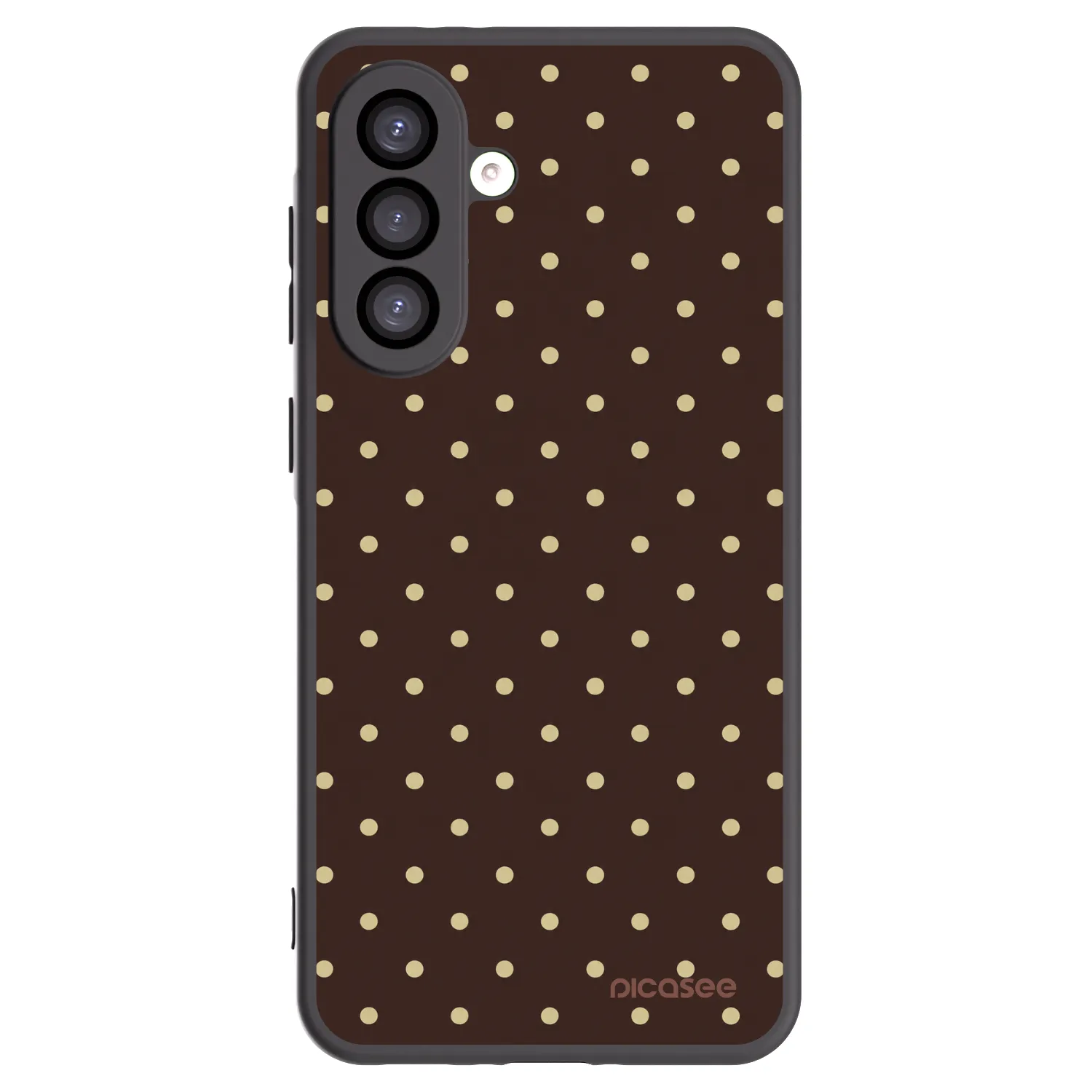 Picasee silikónový čierny obal pre Samsung Galaxy A26 5G A266B - Vanilla Dots & Chocolate