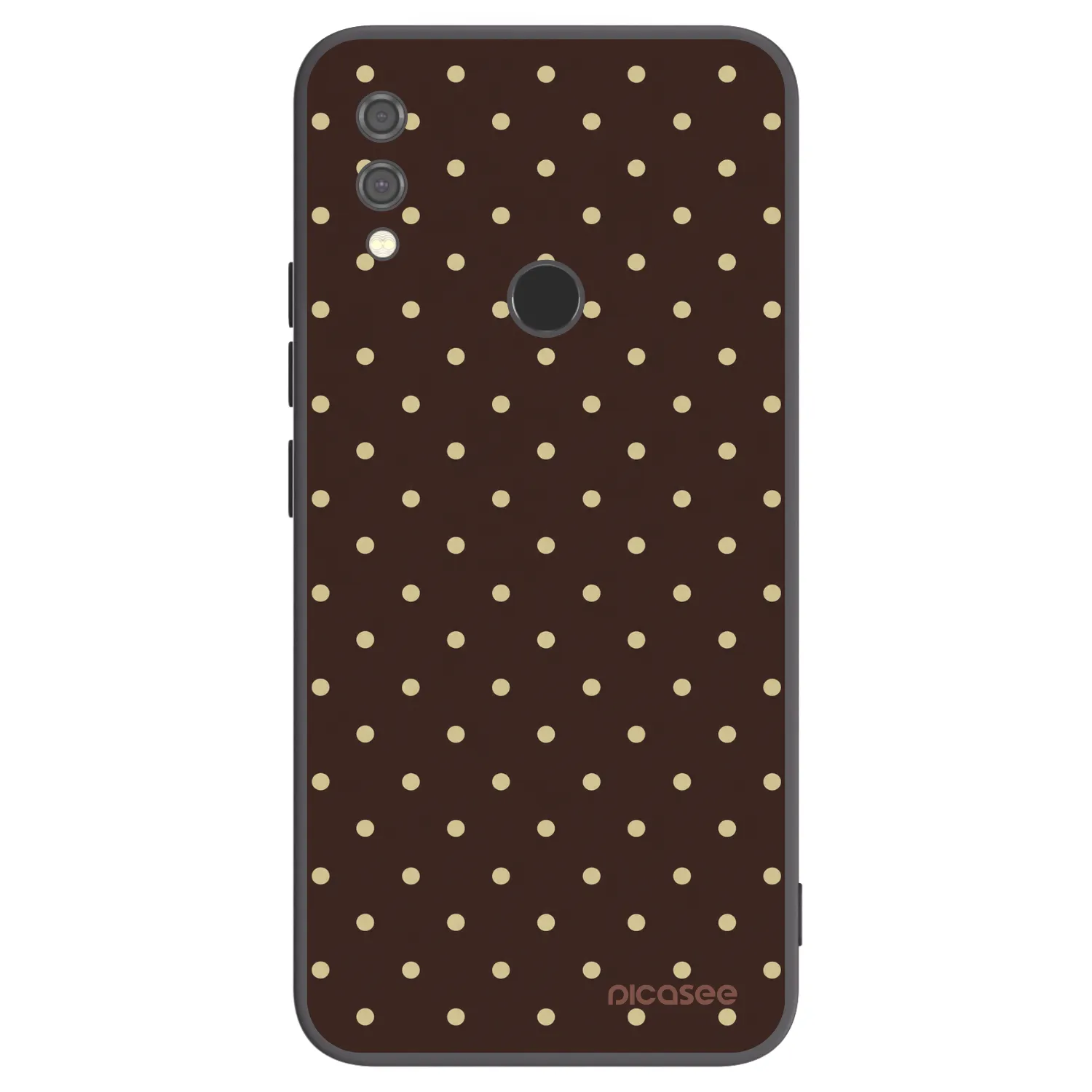 Picasee silikónový čierny obal pre Xiaomi Redmi Note 7 - Vanilla Dots & Chocolate