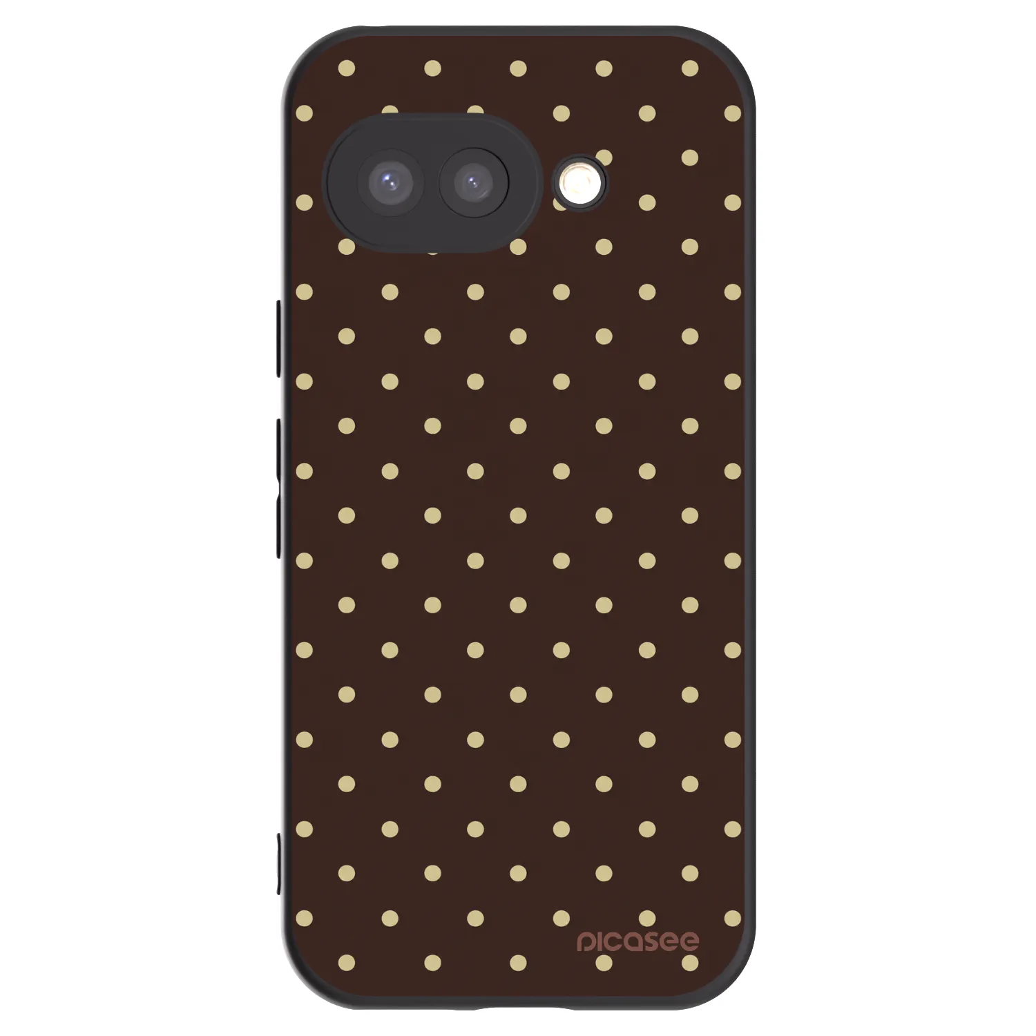 Picasee silikónový čierny obal pre Google Pixel 9a - Vanilla Dots & Chocolate