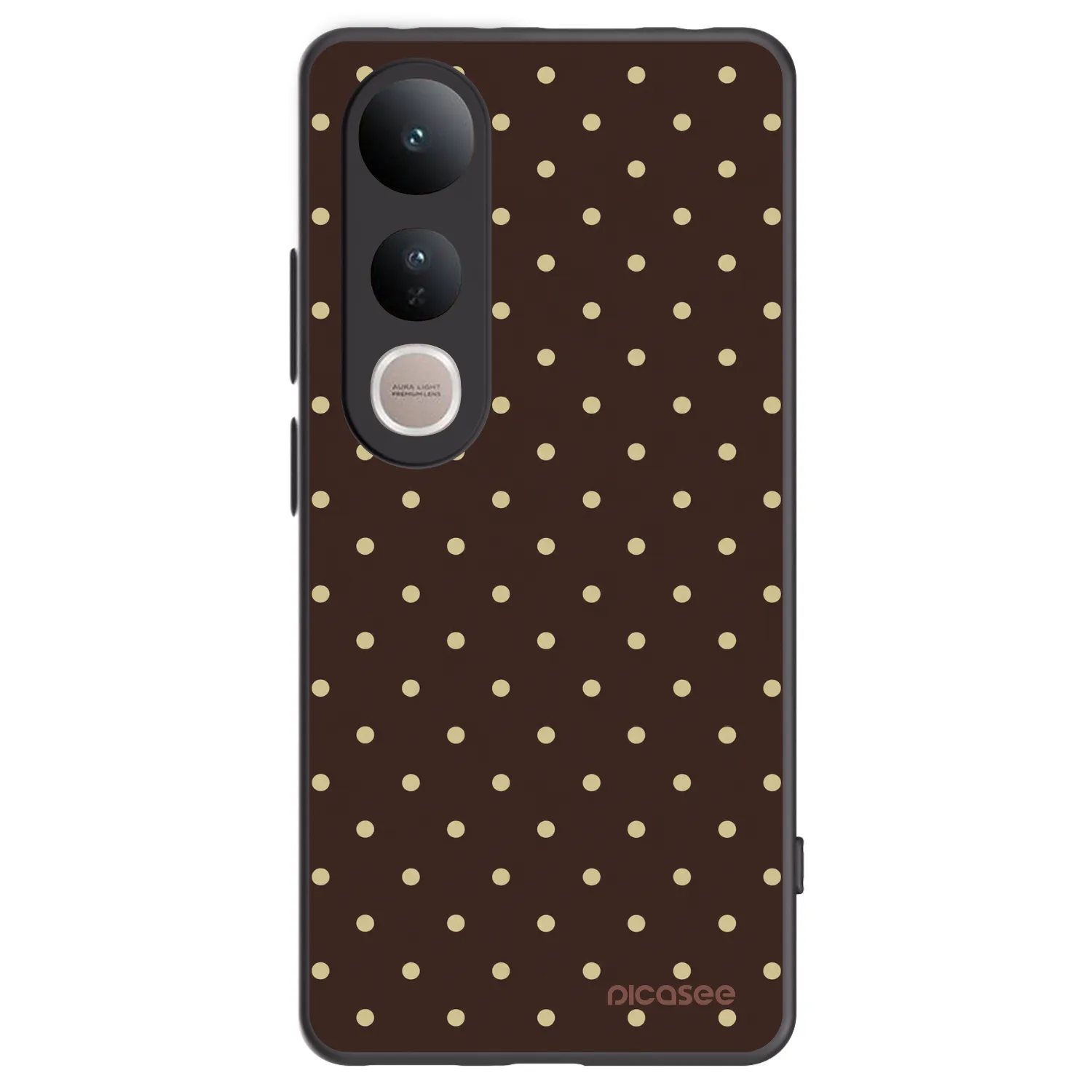 Picasee silikónový čierny obal pre Vivo V50 Lite 5G - Vanilla Dots & Chocolate