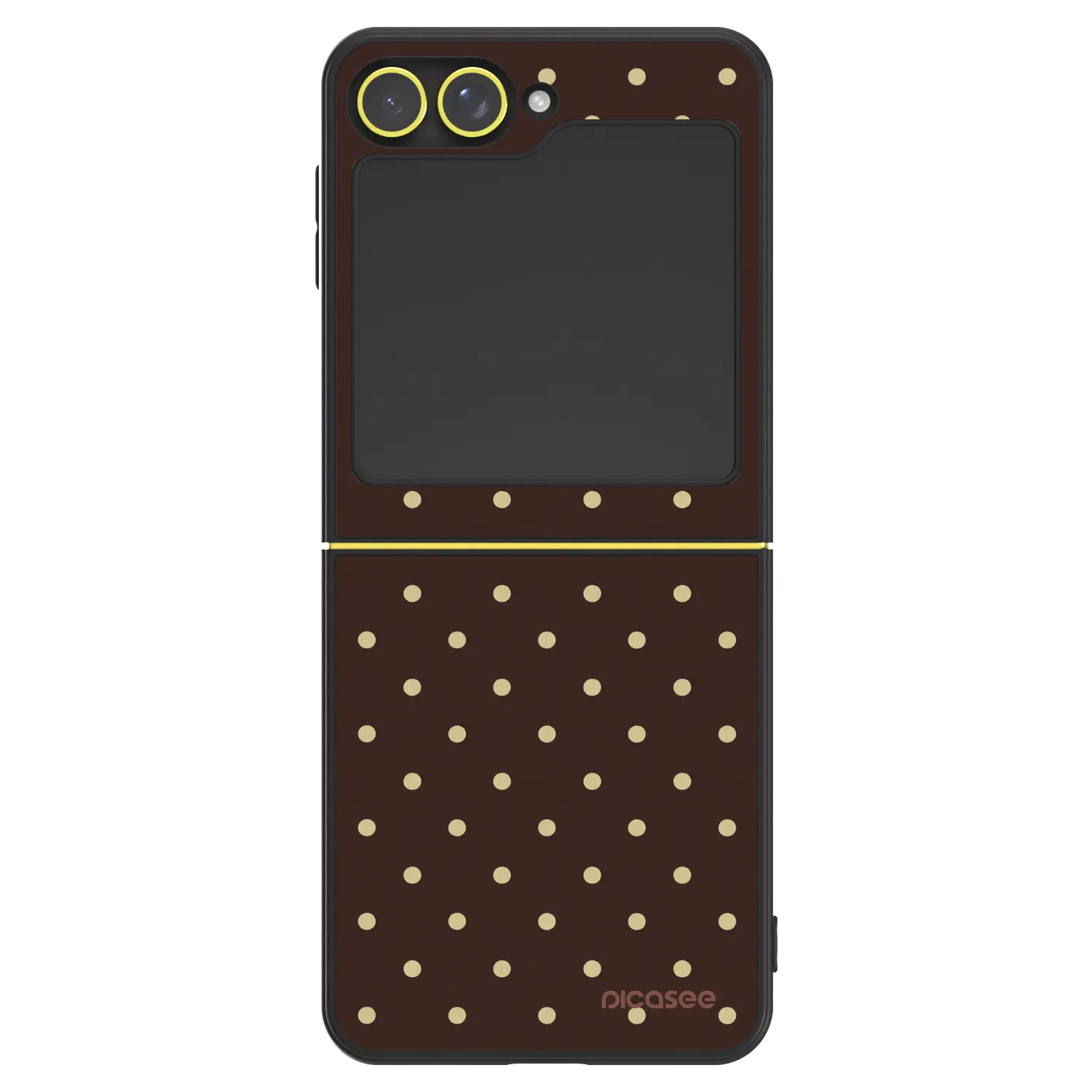 Picasee ULTIMATE CASE pro Samsung Galaxy Z Flip5 5G - Vanilla Dots & Chocolate