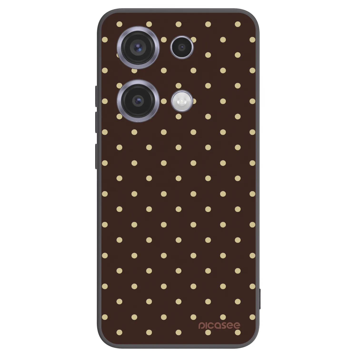 Picasee silikónový čierny obal pre Xiaomi Redmi Note 14S - Vanilla Dots & Chocolate