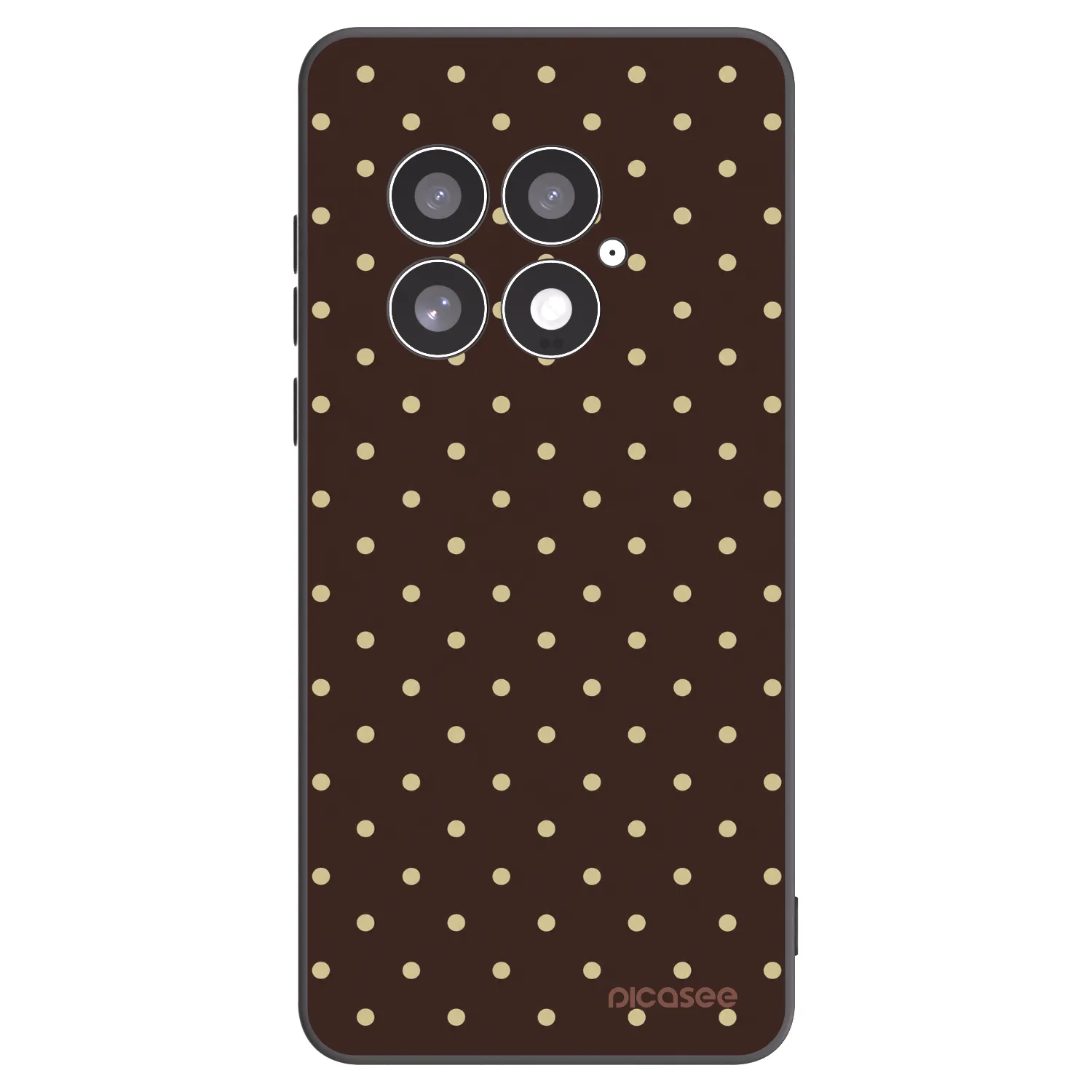 Picasee silikónový čierny obal pre OnePlus 13 5G - Vanilla Dots & Chocolate