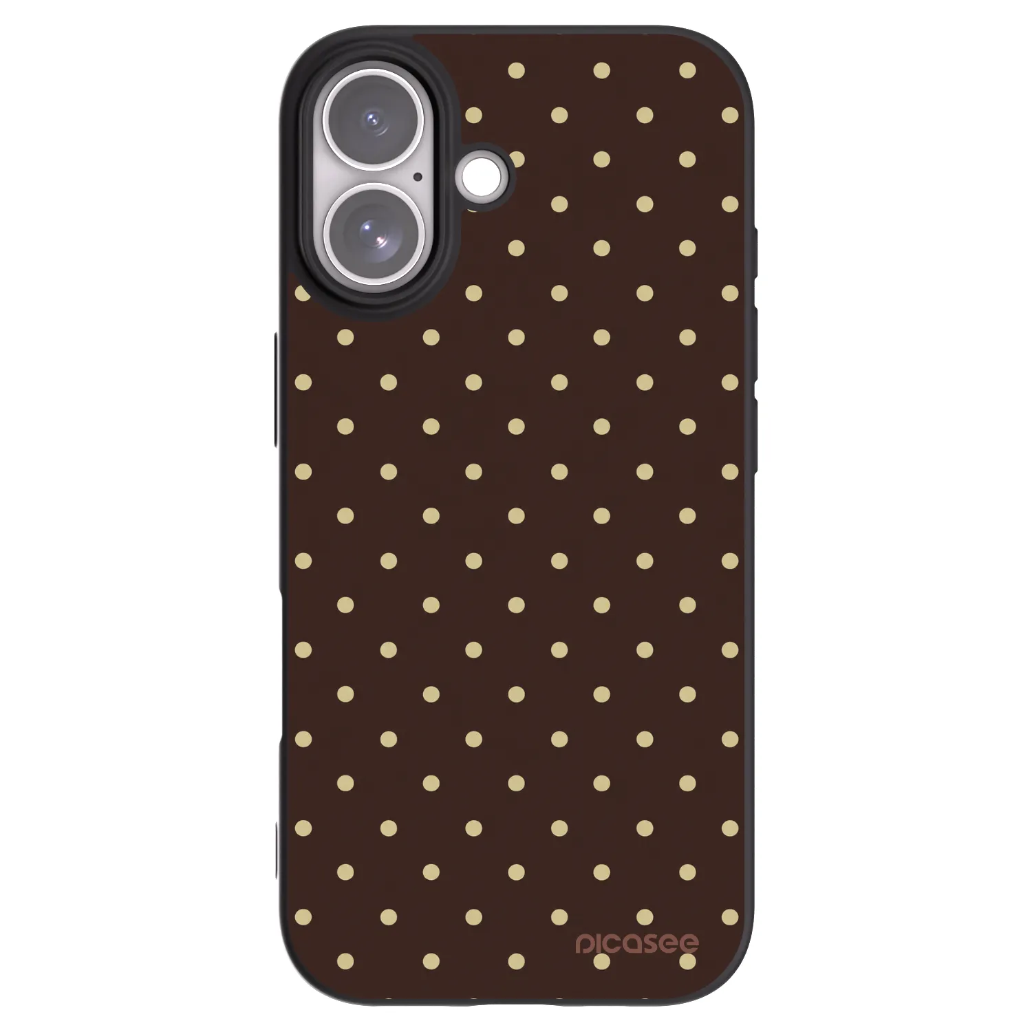 Picasee silikónový čierny obal pre Apple iPhone 17 - Vanilla Dots & Chocolate