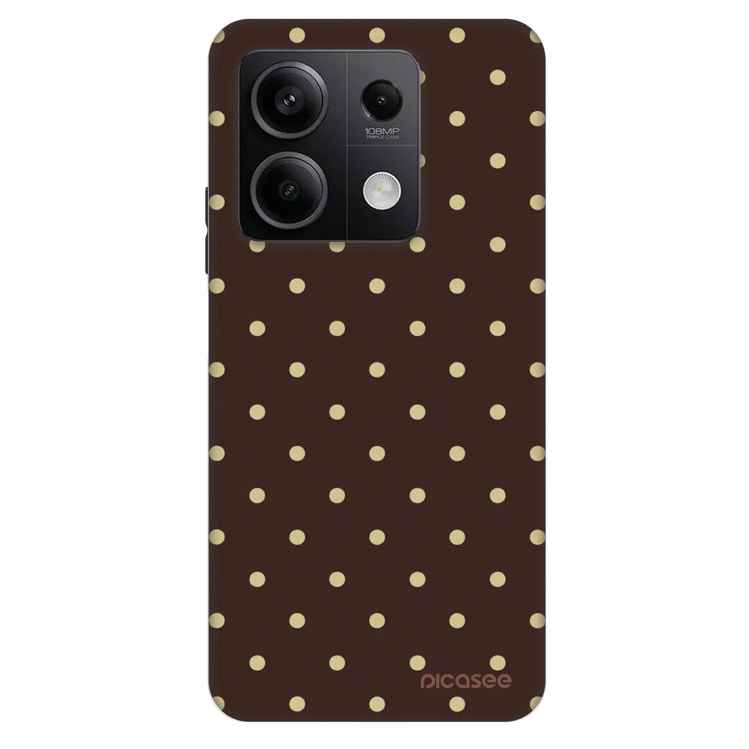 Picasee Fashion Case pre Xiaomi Redmi Note 13 5G - Vanilla Dots & Chocolate
