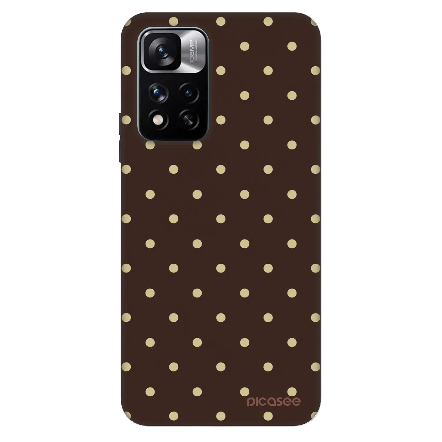 Picasee Fashion Case pre Xiaomi Redmi Note 11 Pro - Vanilla Dots & Chocolate