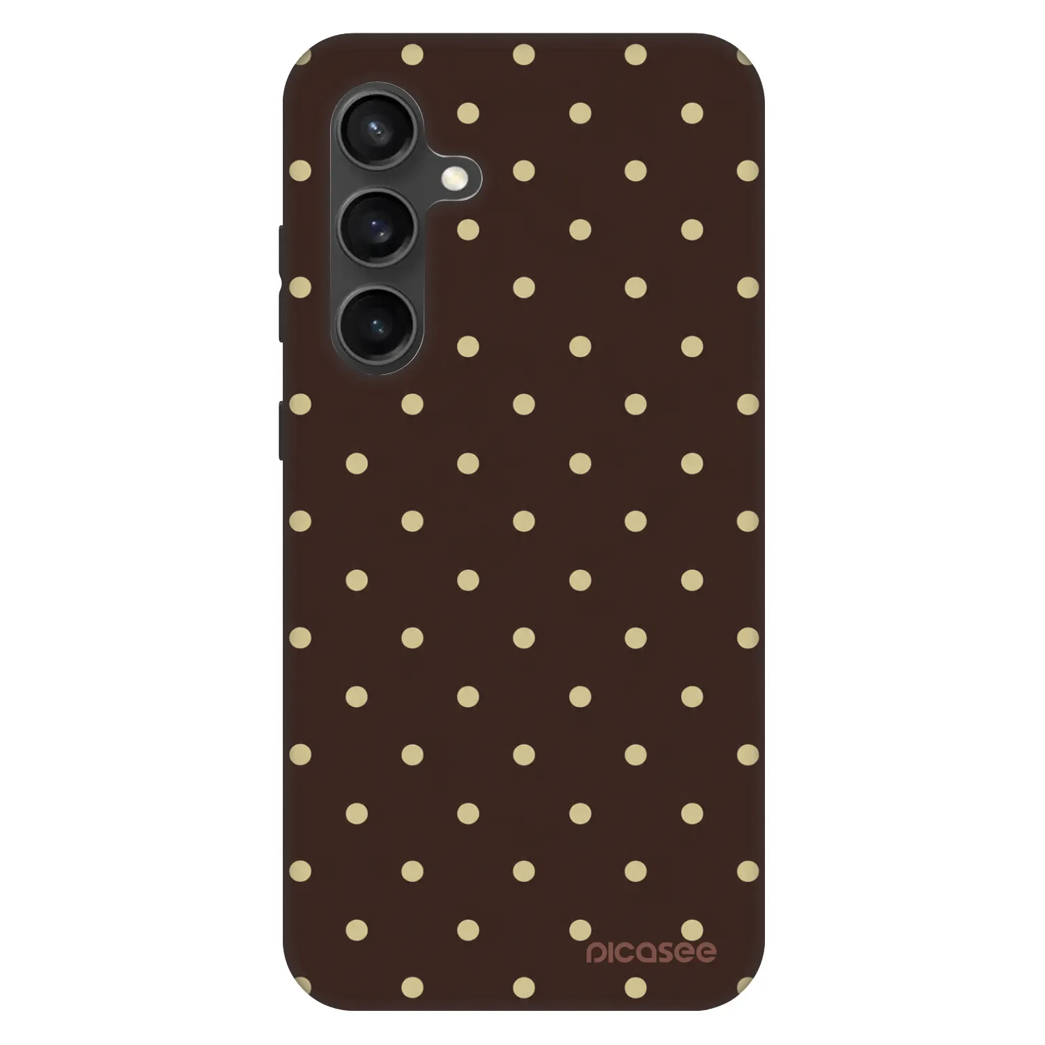 Picasee Fashion Case pre Samsung Galaxy S24 FE S721B - Vanilla Dots & Chocolate