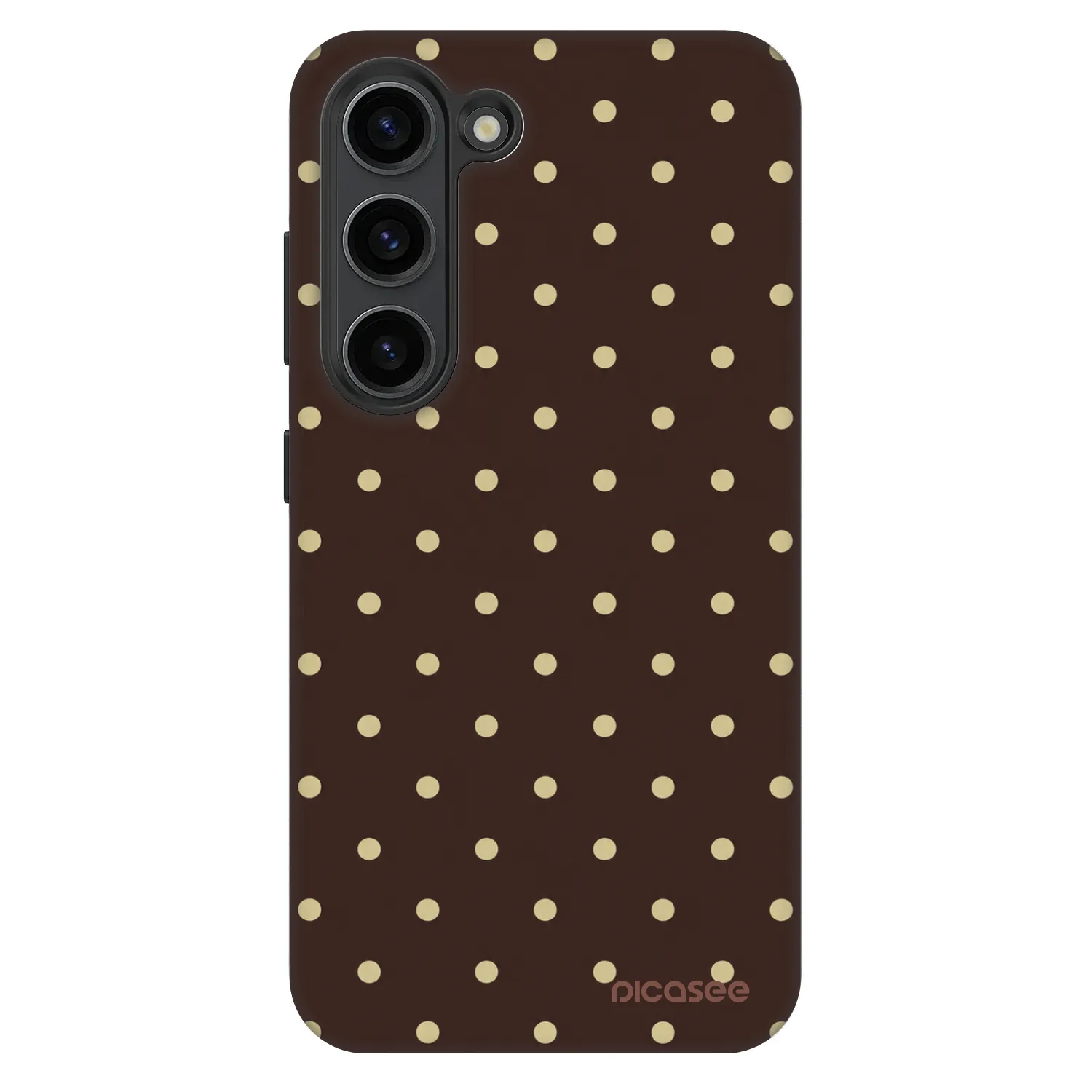 Picasee Fashion Case pre Samsung Galaxy S23+ 5G - Vanilla Dots & Chocolate