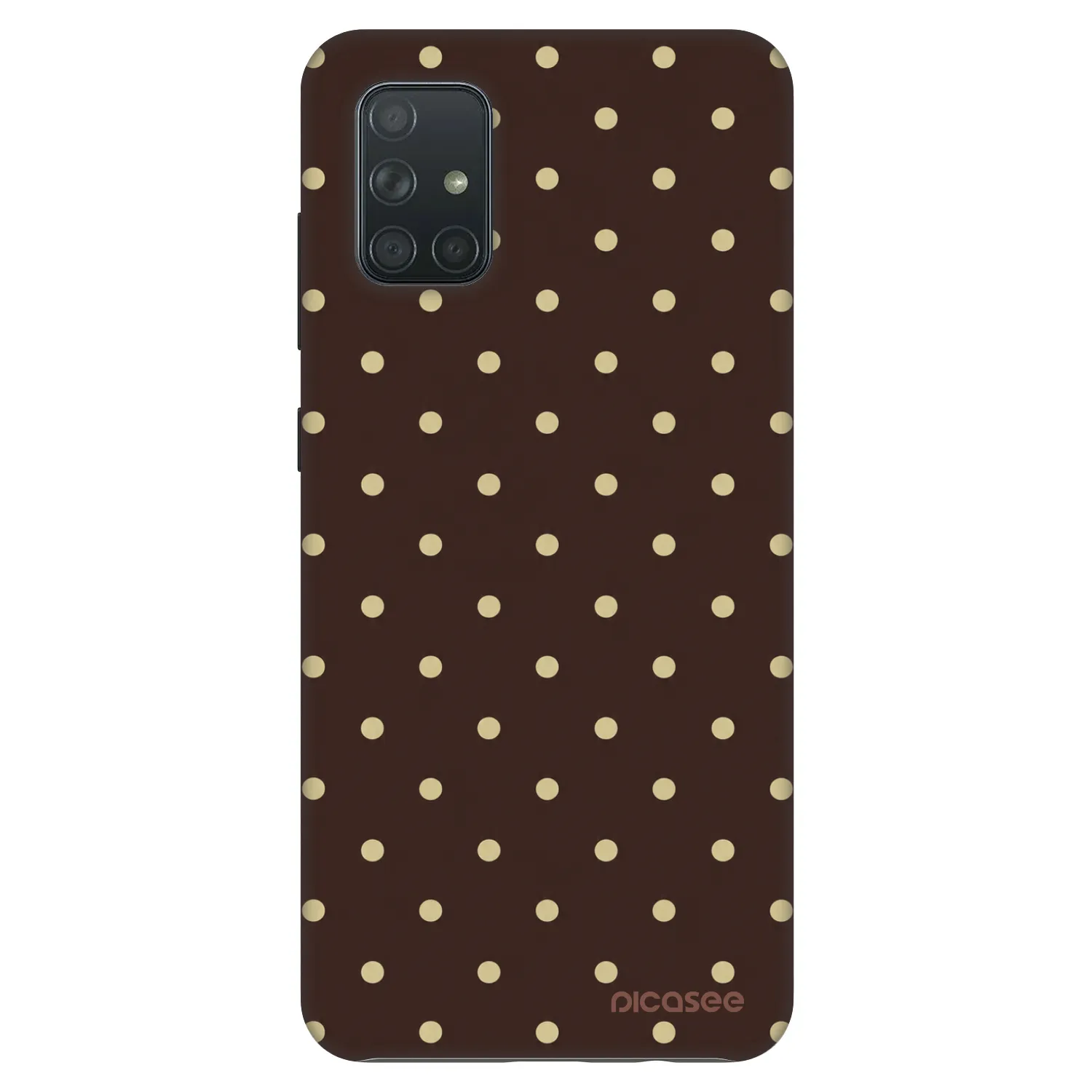 Picasee Fashion Case pre Samsung Galaxy A71 A715F - Vanilla Dots & Chocolate