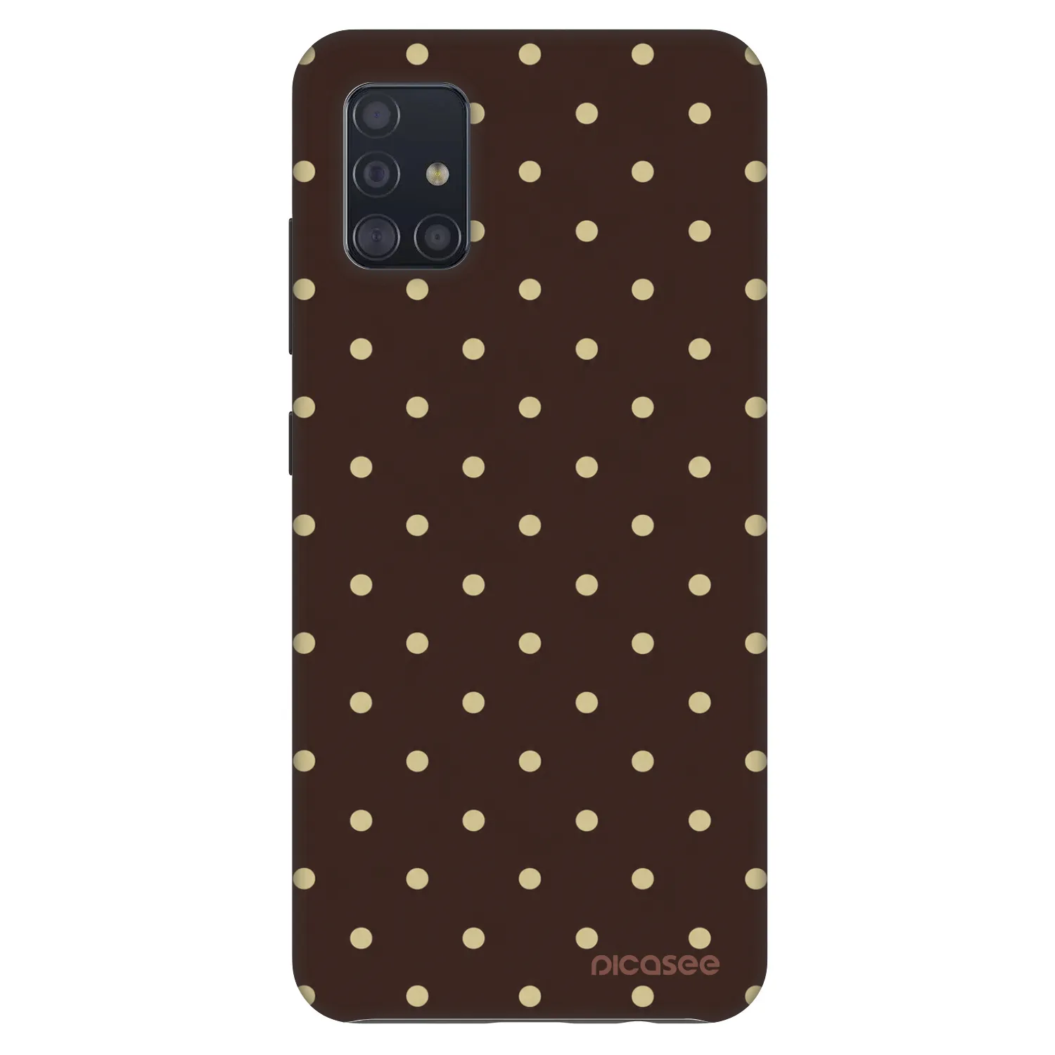 Picasee Fashion Case pre Samsung Galaxy A51 A515F - Vanilla Dots & Chocolate