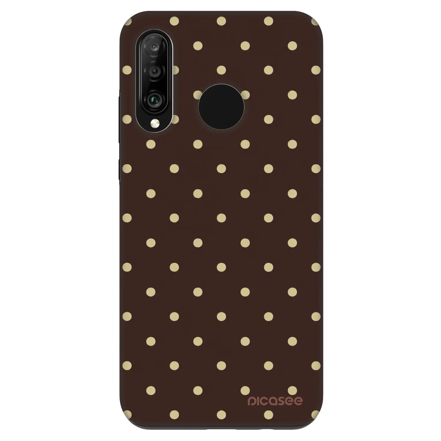 Picasee Fashion Case pre Huawei P30 Lite - Vanilla Dots & Chocolate