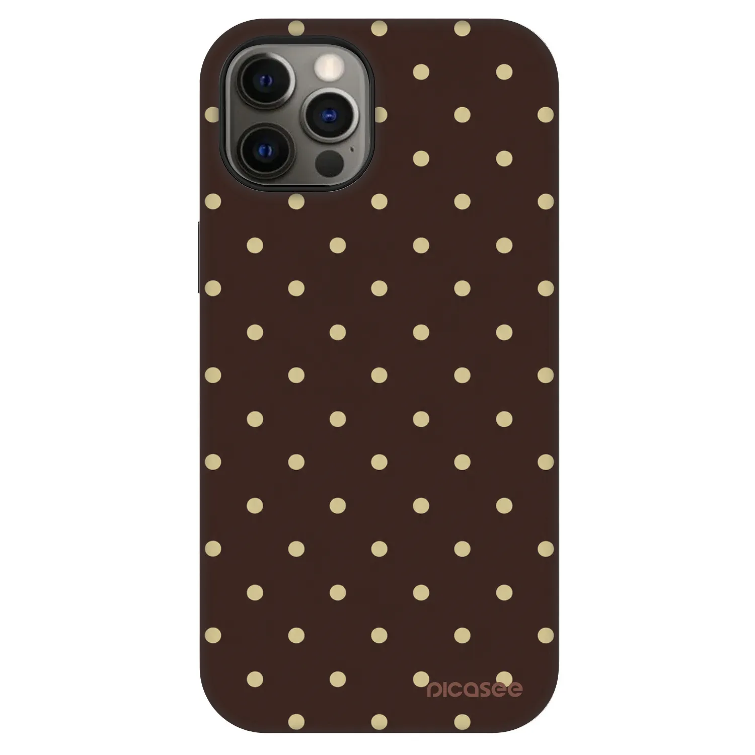 Picasee Fashion Case MagSafe pre Apple iPhone 12 - Vanilla Dots & Chocolate