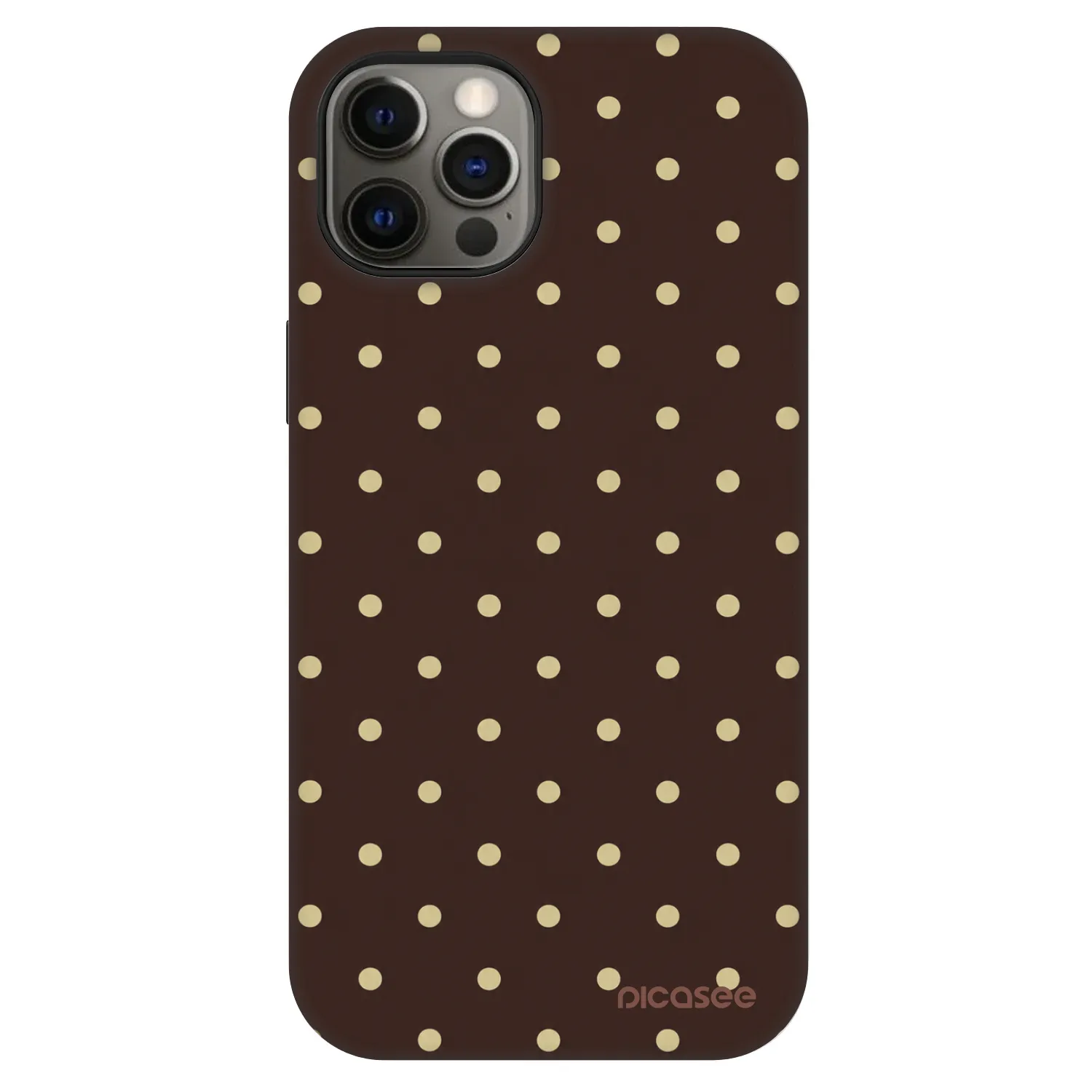 Picasee Fashion Case MagSafe pre Apple iPhone 12 Pro - Vanilla Dots & Chocolate