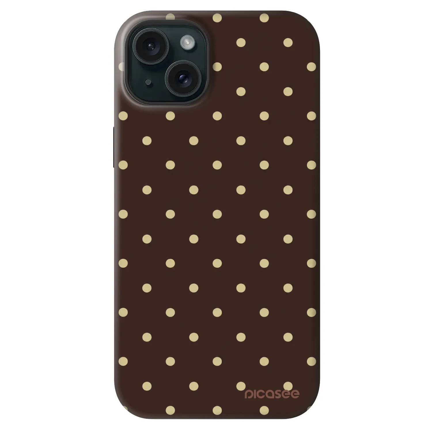 Picasee Fashion Case MagSafe pre Apple iPhone 14 Plus - Vanilla Dots & Chocolate