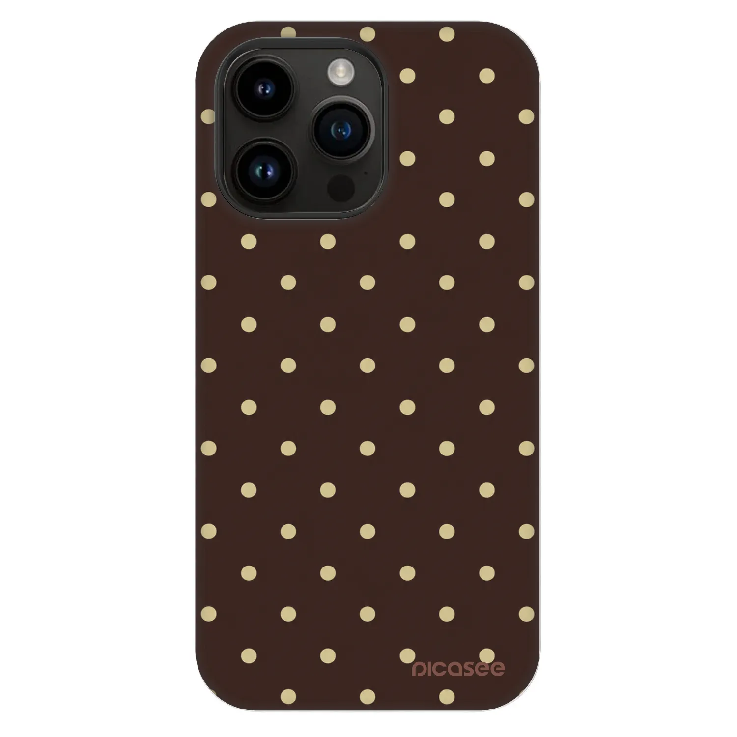 Picasee Fashion Case MagSafe pre Apple iPhone 14 Pro Max - Vanilla Dots & Chocolate