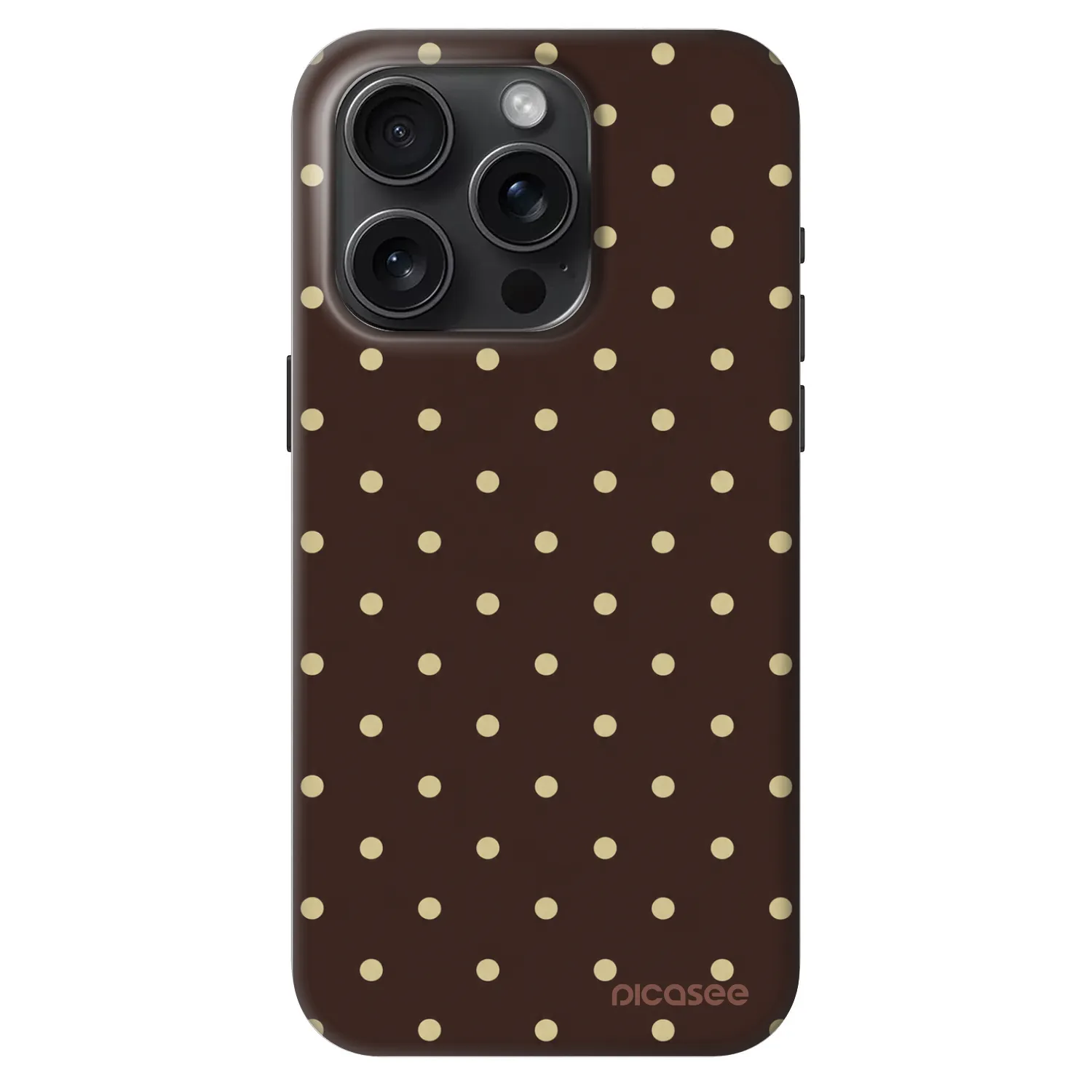 Picasee Fashion Case MagSafe pre Apple iPhone 15 Pro - Vanilla Dots & Chocolate