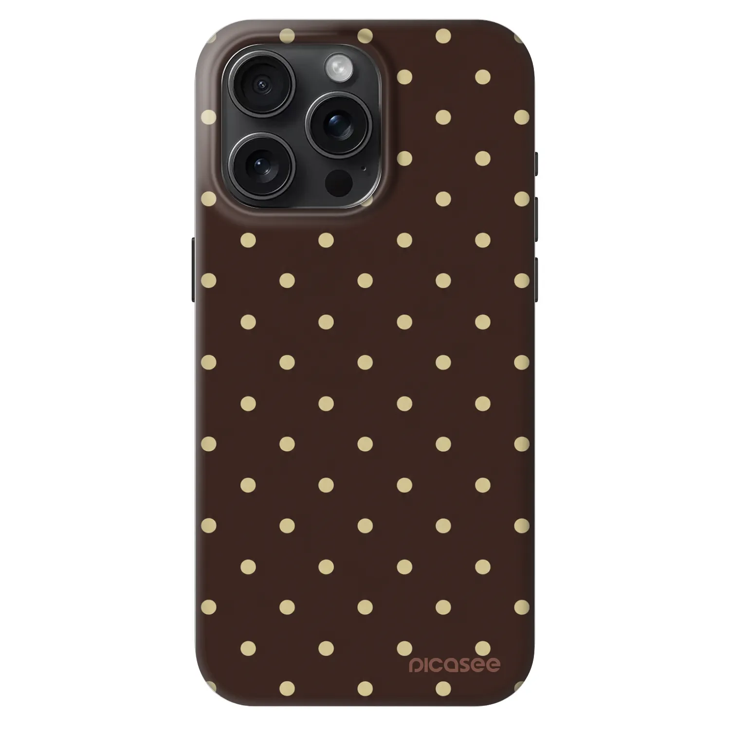 Picasee Fashion Case MagSafe pre Apple iPhone 15 Pro Max - Vanilla Dots & Chocolate
