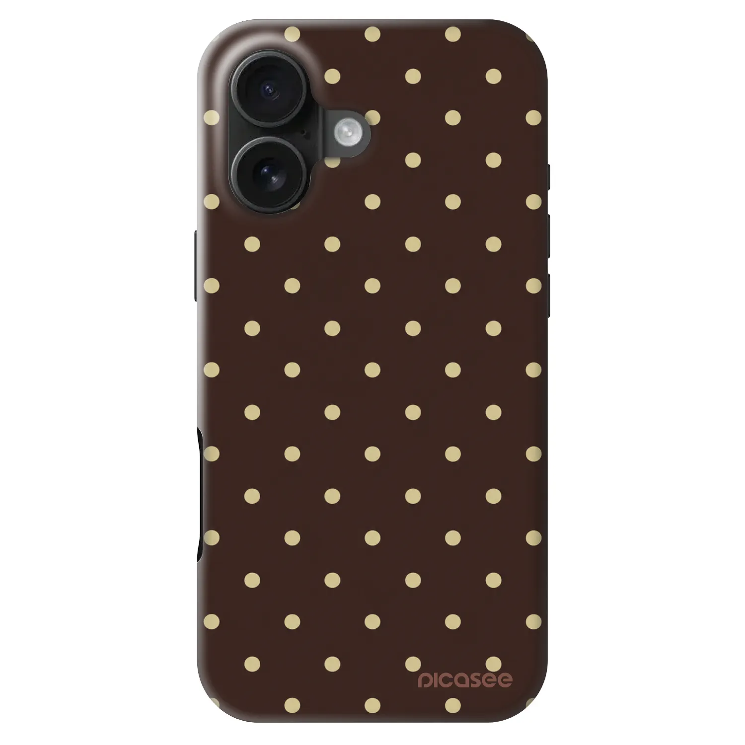 Picasee Fashion Case MagSafe pre Apple iPhone 16 - Vanilla Dots & Chocolate