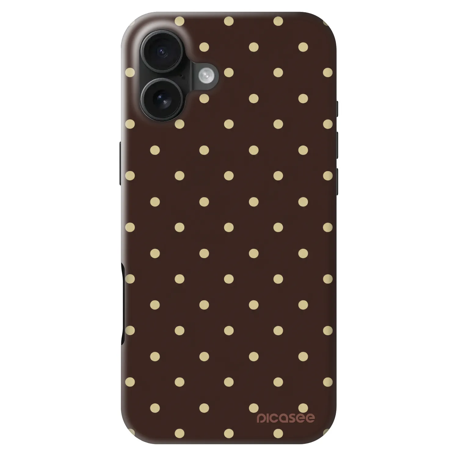 Picasee Fashion Case MagSafe pre Apple iPhone 16 Plus - Vanilla Dots & Chocolate