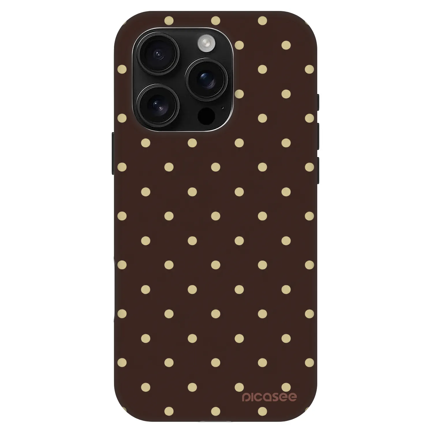 Picasee Fashion Case MagSafe pre Apple iPhone 16 Pro - Vanilla Dots & Chocolate