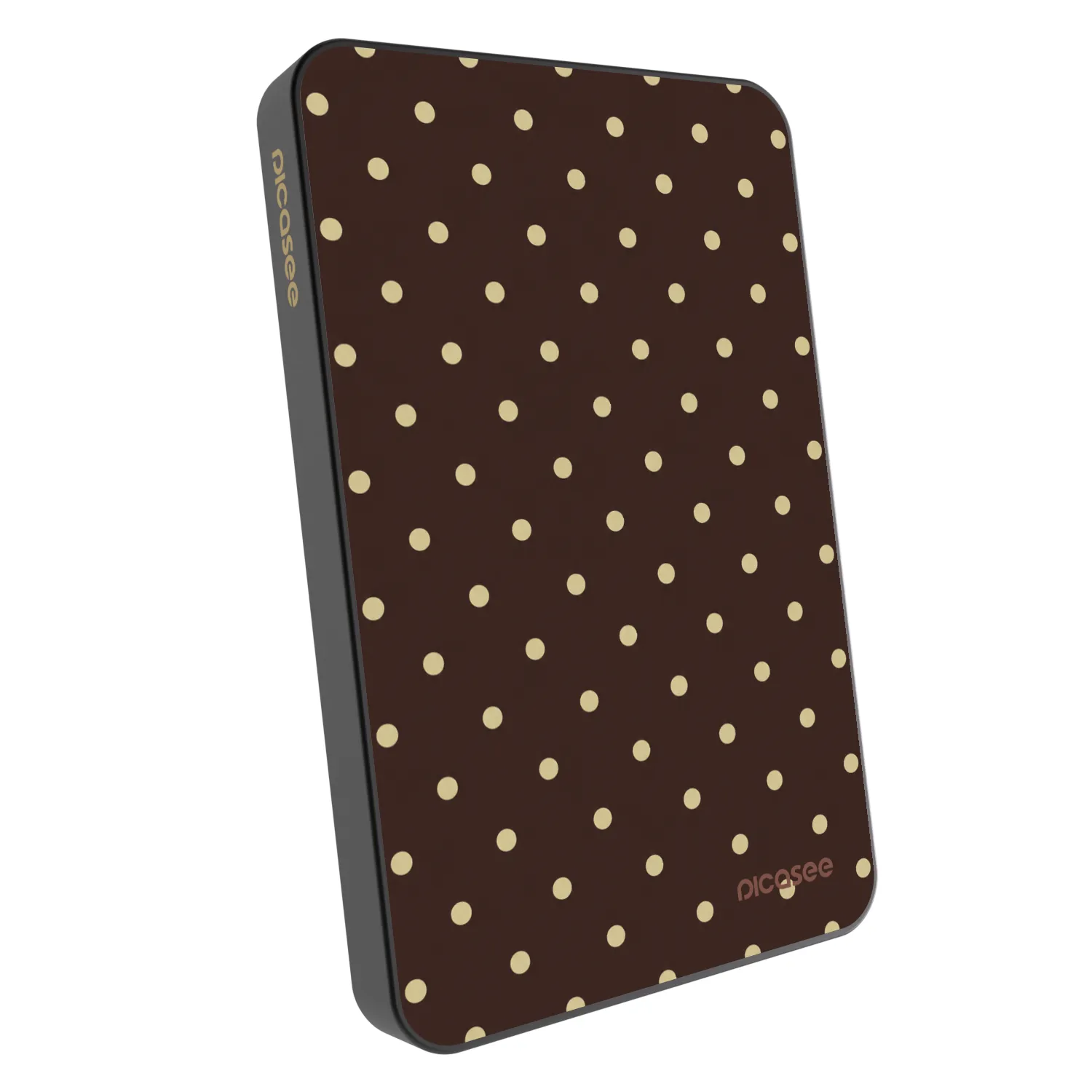Picasee Powerbanka s MagSafe 5 000 mAh Šedá - Vanilla Dots & Chocolate