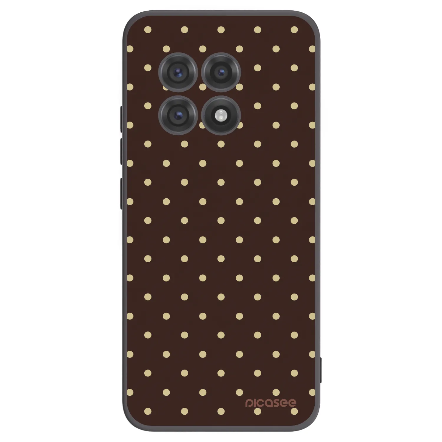 Picasee silikónový čierny obal pre OnePlus 13R 5G - Vanilla Dots & Chocolate