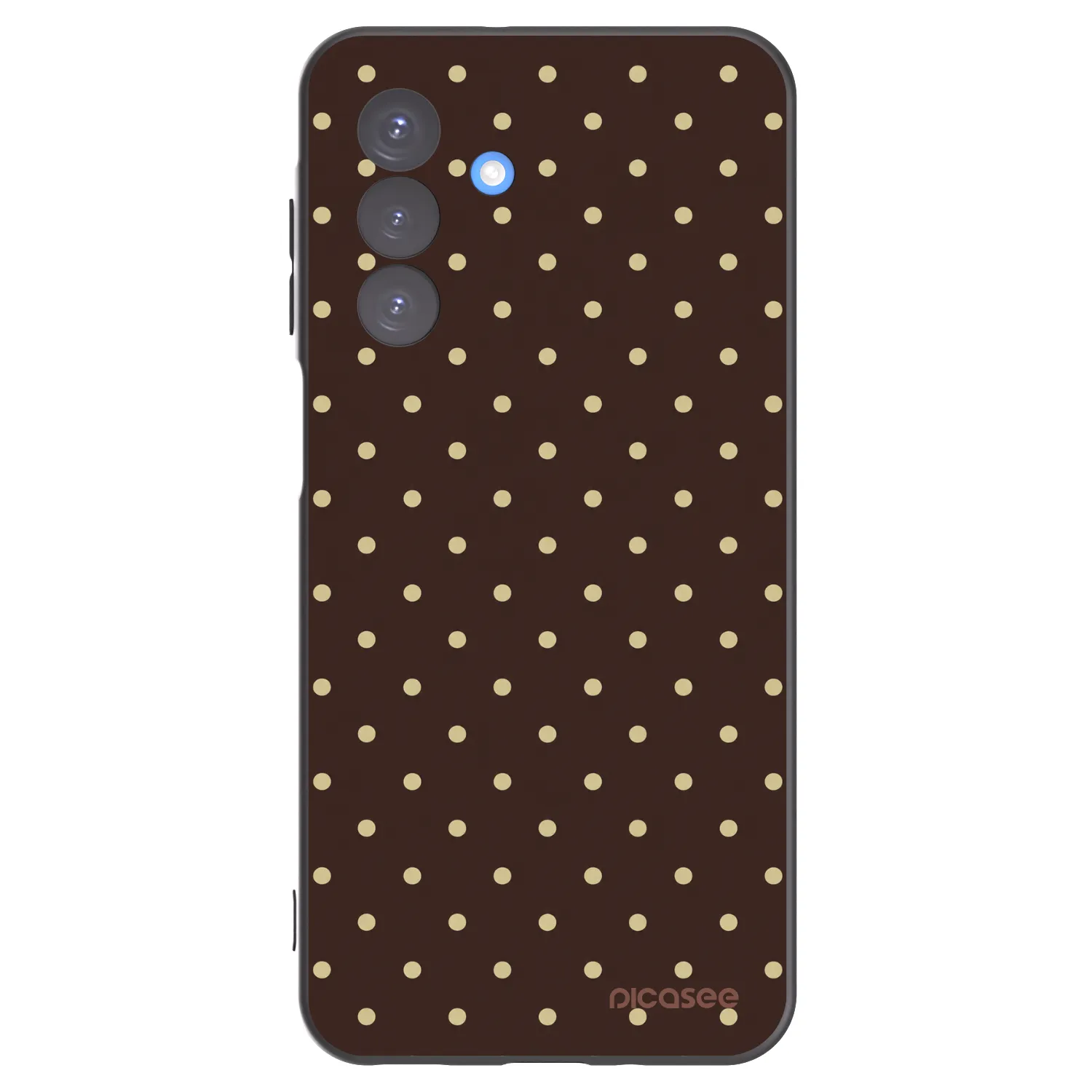Picasee silikónový čierny obal pre Samsung Galaxy A17 5G - Vanilla Dots & Chocolate