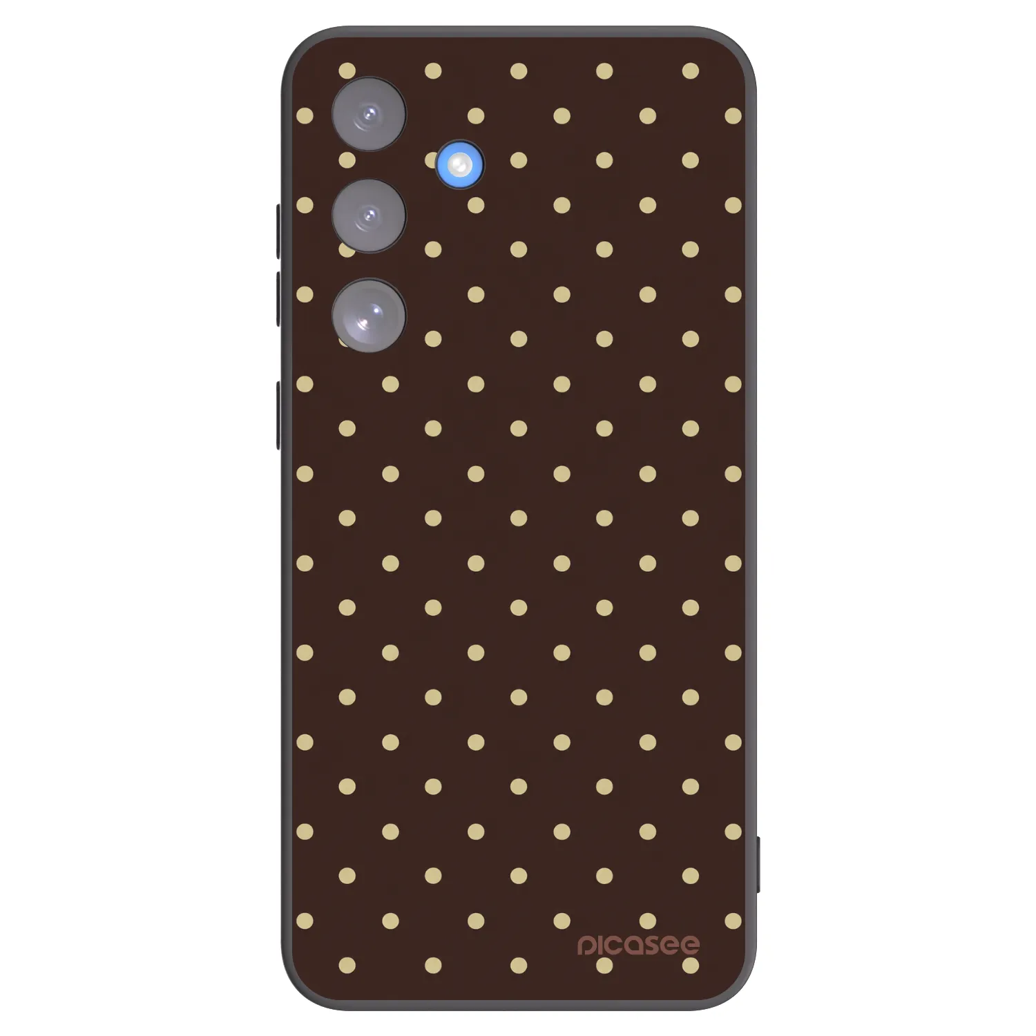 Picasee silikónový čierny obal pre Samsung Galaxy S25 FE 5G - Vanilla Dots & Chocolate