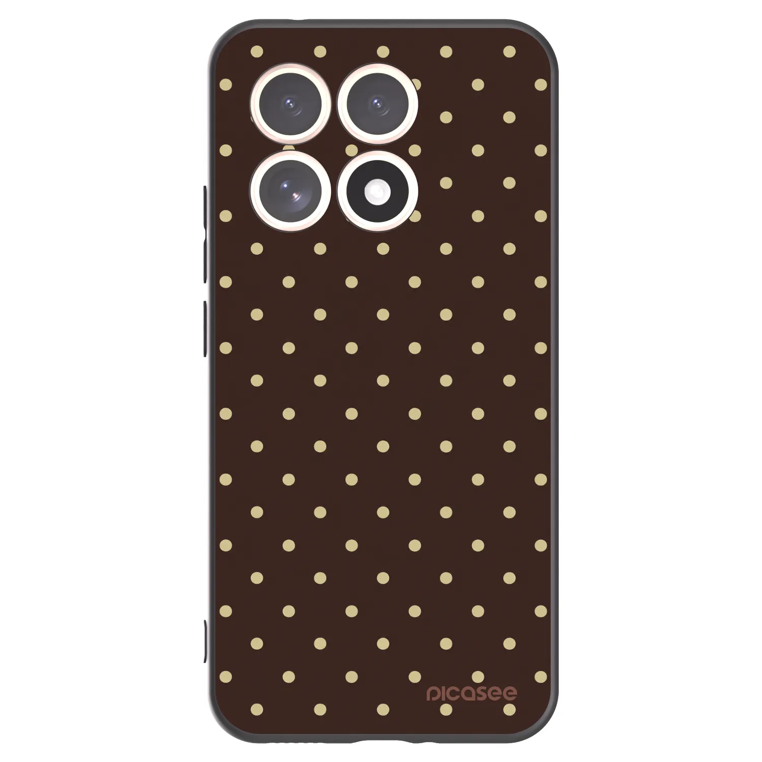 Picasee silikónový čierny obal pre Xiaomi 15T - Vanilla Dots & Chocolate