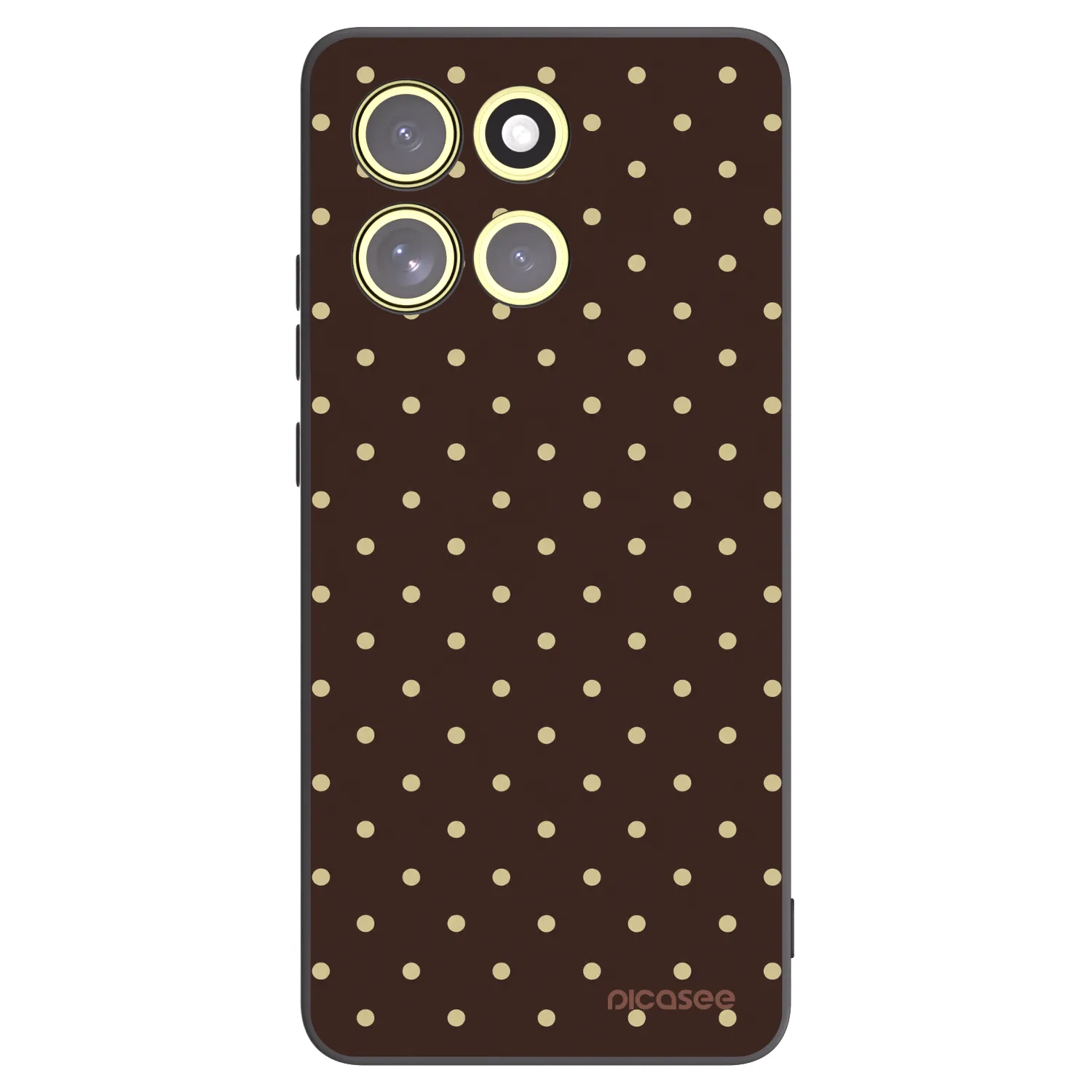 Picasee silikónový čierny obal pre Motorola Moto G86 Power 5G - Vanilla Dots & Chocolate