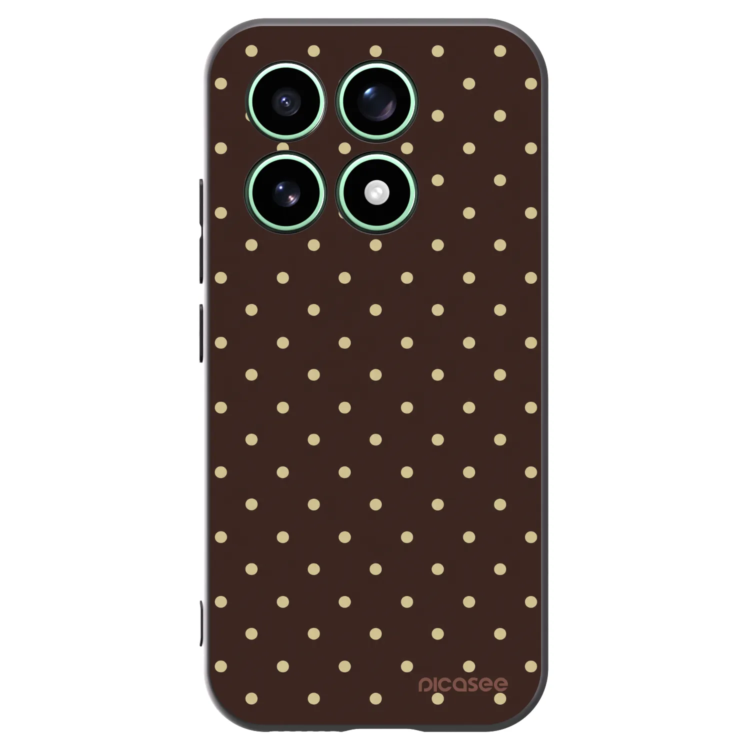 Picasee silikónový čierny obal pre Xiaomi 17 - Vanilla Dots & Chocolate