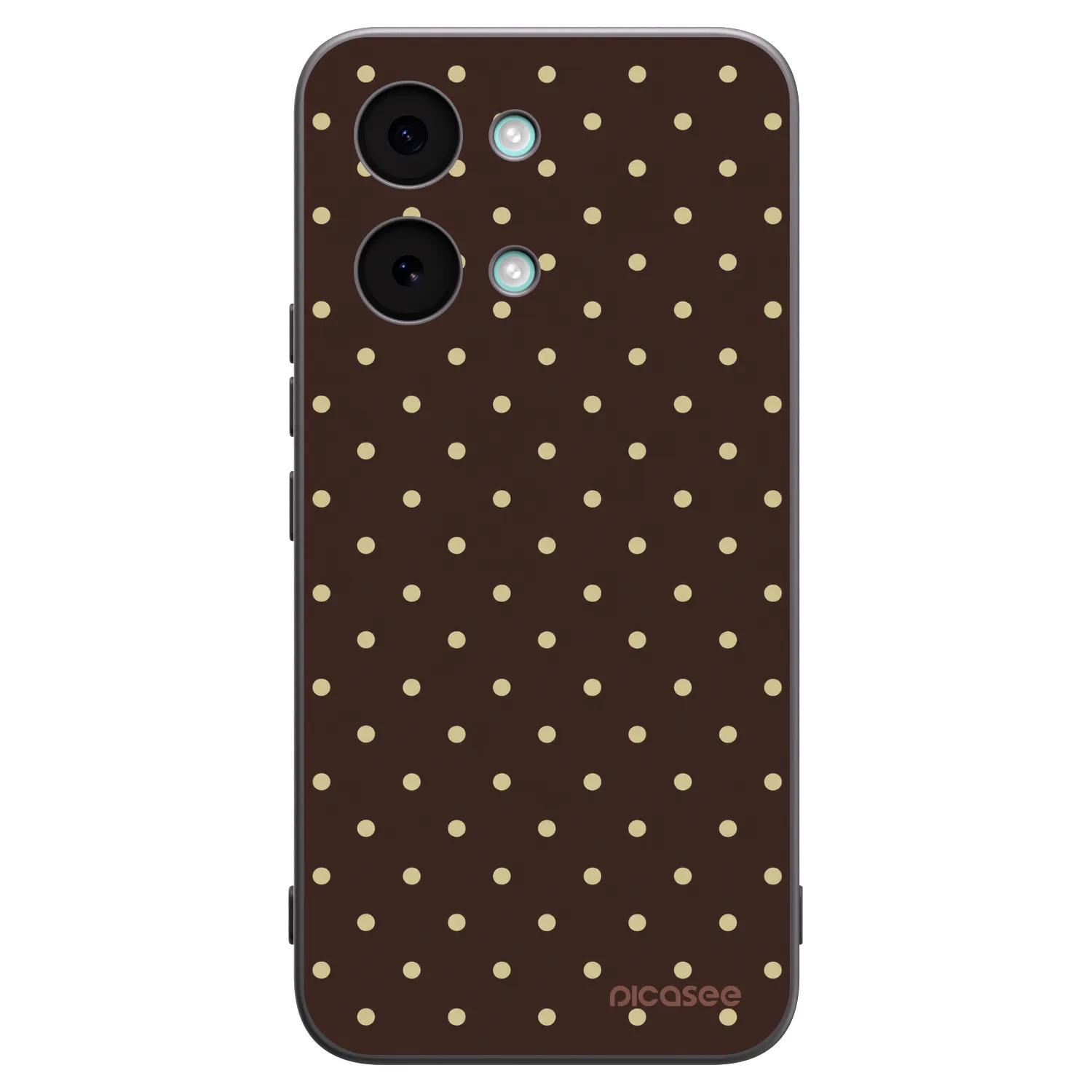 Picasee silikónový čierny obal pre Xiaomi Poco X8 Pro Max - Vanilla Dots & Chocolate