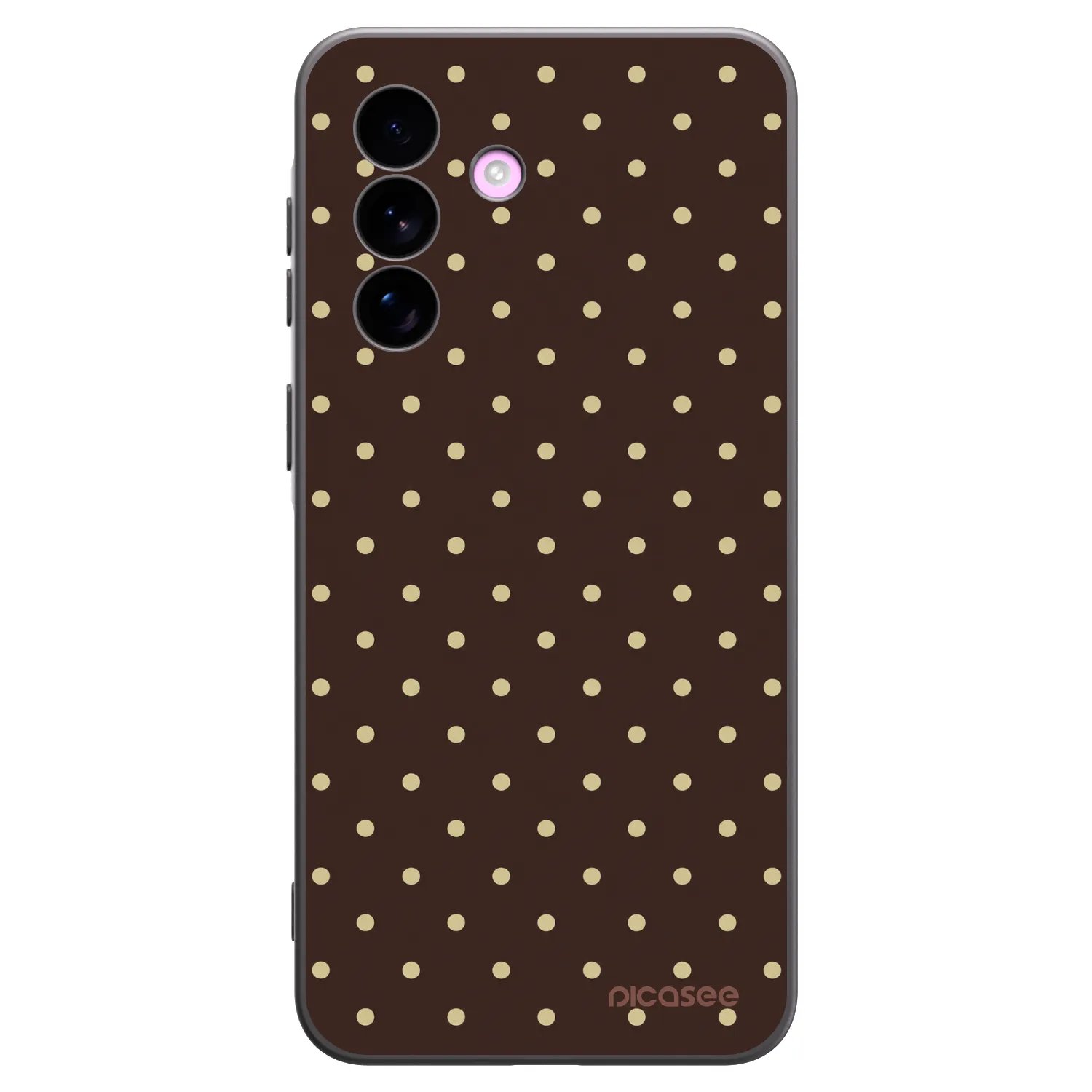 Picasee silikónový čierny obal pre Samsung Galaxy A57 5G - Vanilla Dots & Chocolate