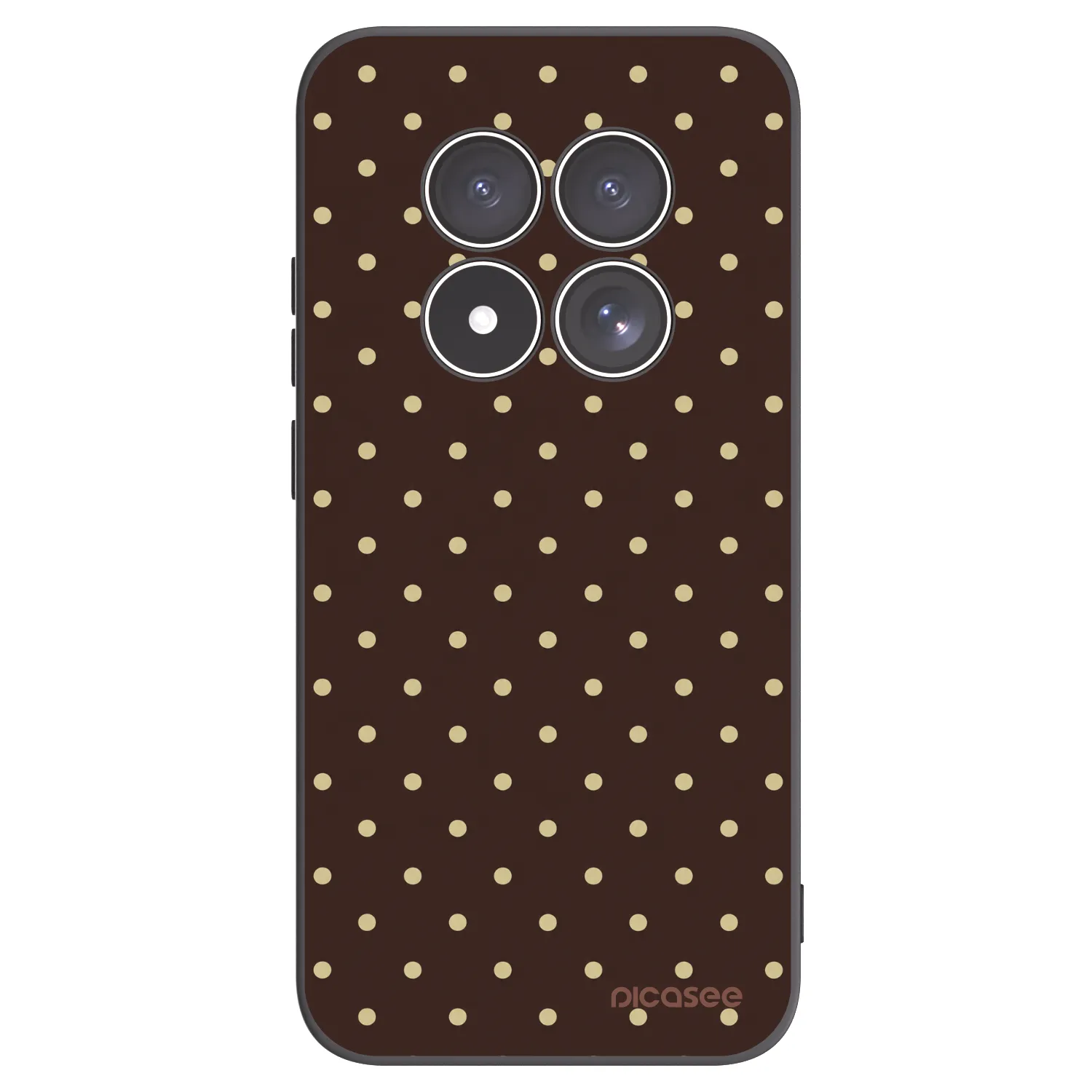 Picasee silikónový čierny obal pre Xiaomi Redmi Note 15 Pro 5G - Vanilla Dots & Chocolate