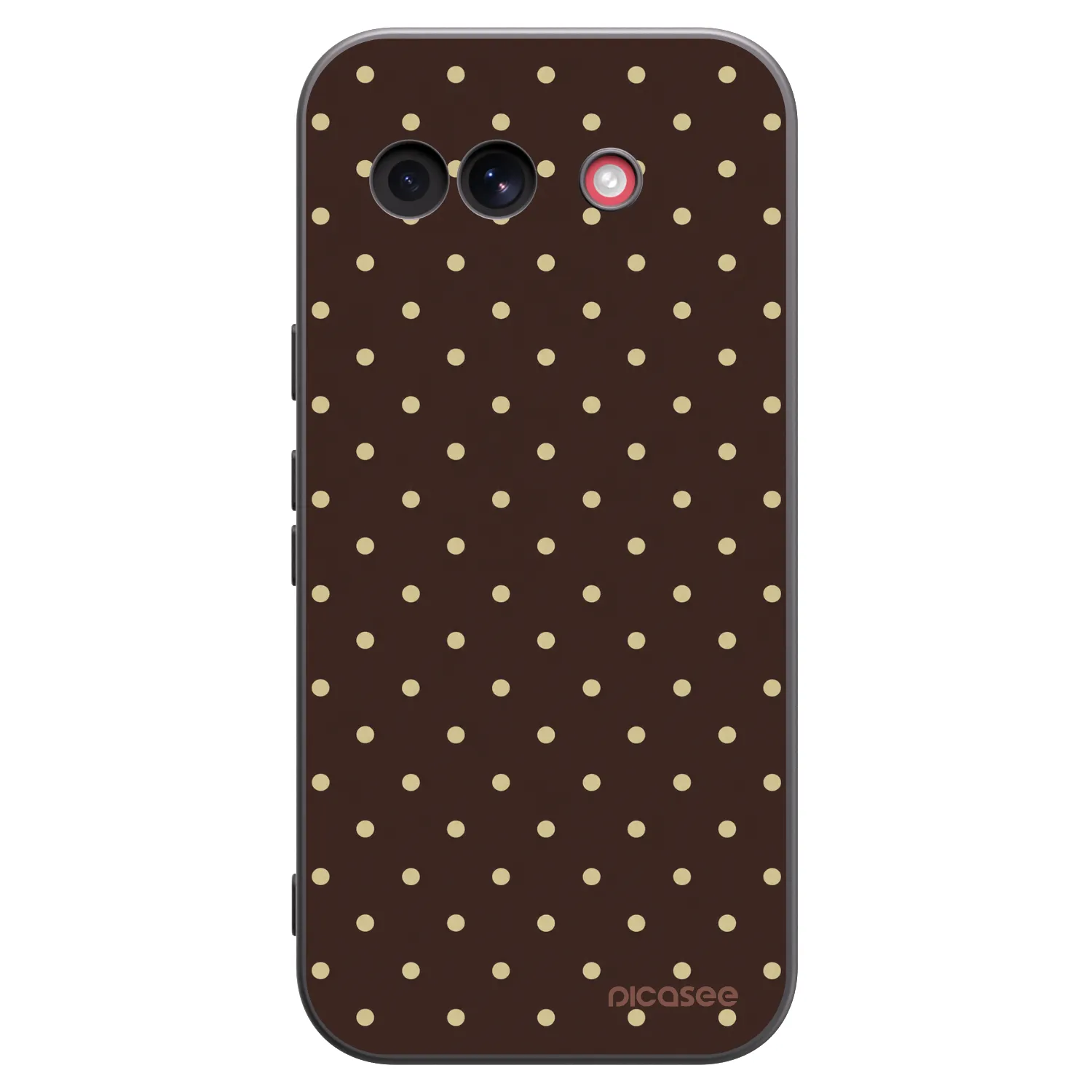 Picasee silikónový čierny obal pre Google Pixel 10a - Vanilla Dots & Chocolate
