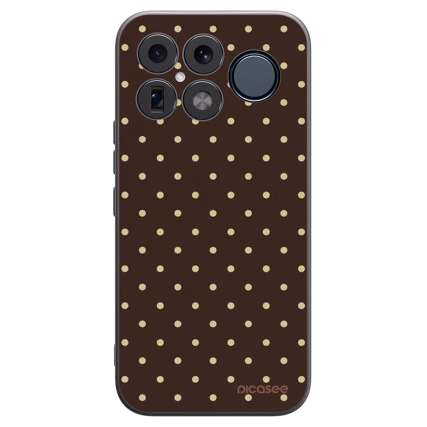 Picasee silikónový čierny obal pre Xiaomi Poco F8 Ultra - Vanilla Dots & Chocolate