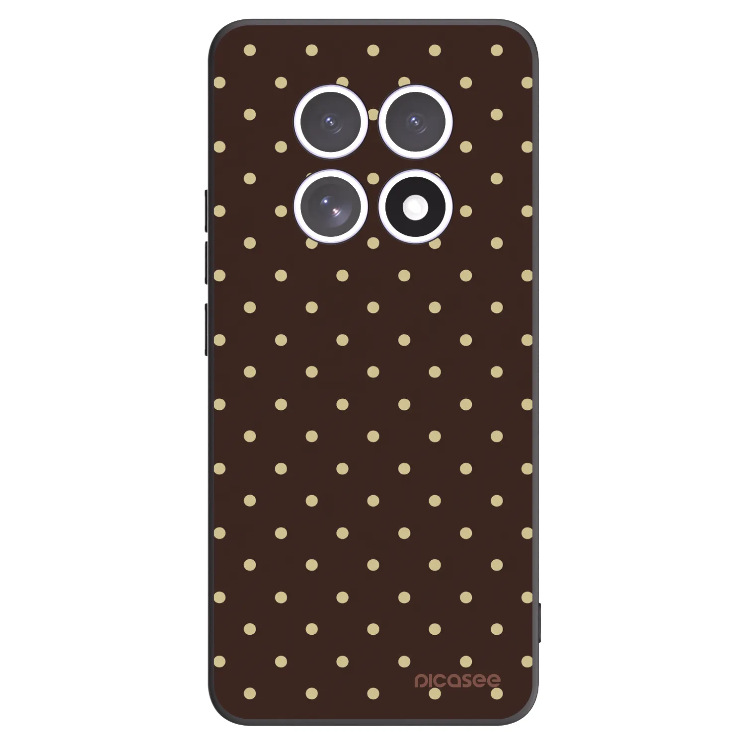 Picasee silikónový čierny obal pre Xiaomi Redmi Note 15 5G - Vanilla Dots & Chocolate