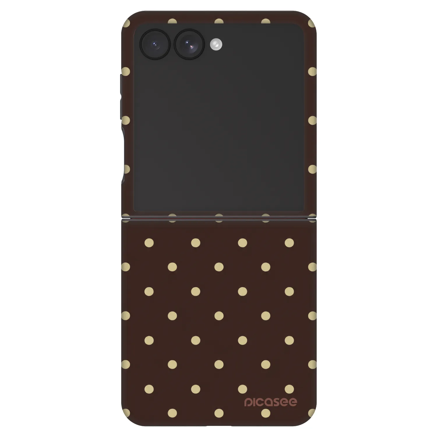 Picasee Fashion Case pre Samsung Galaxy Z Flip7 5G - Vanilla Dots & Chocolate
