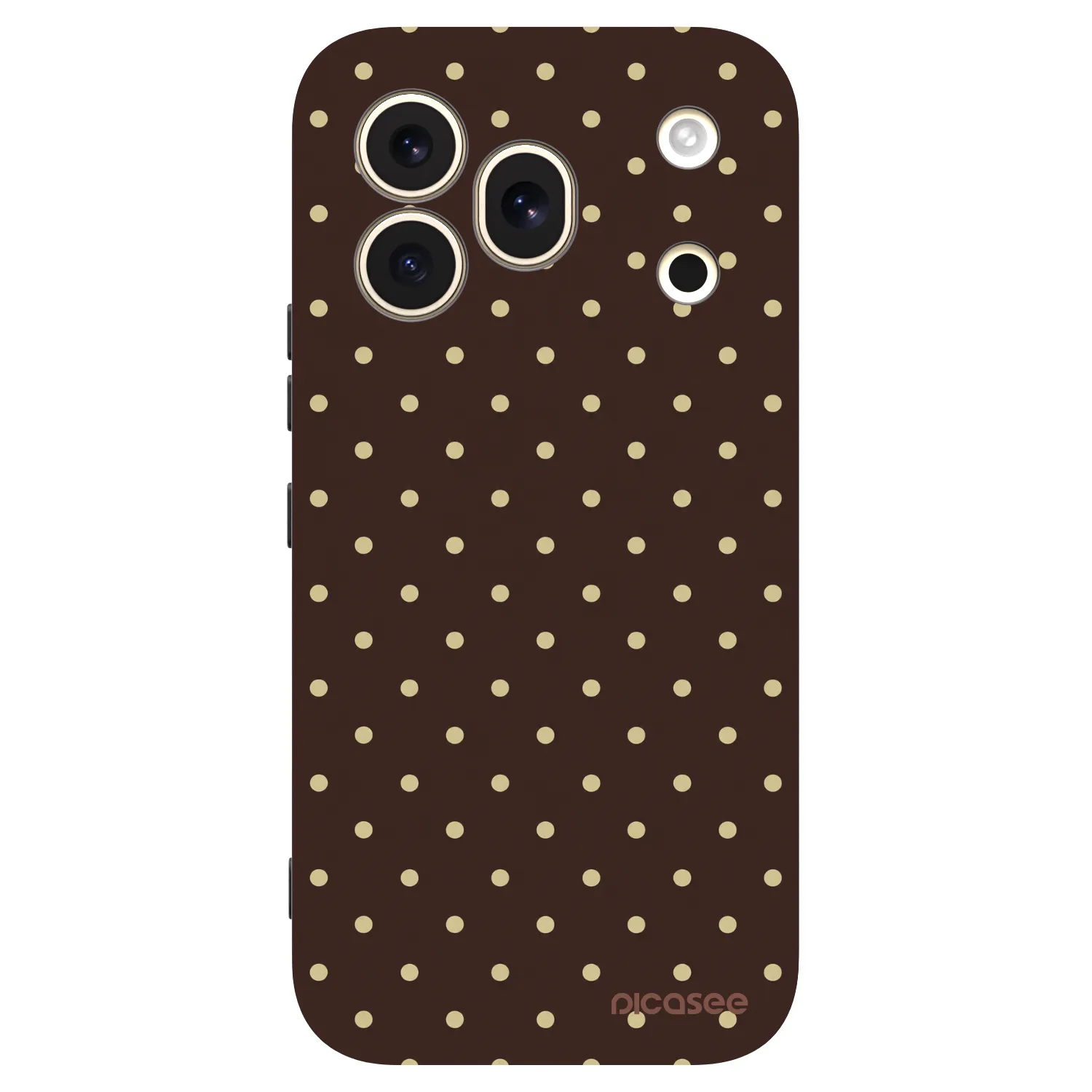 Picasee silikónový čierny obal pre Honor 600 Pro - Vanilla Dots & Chocolate