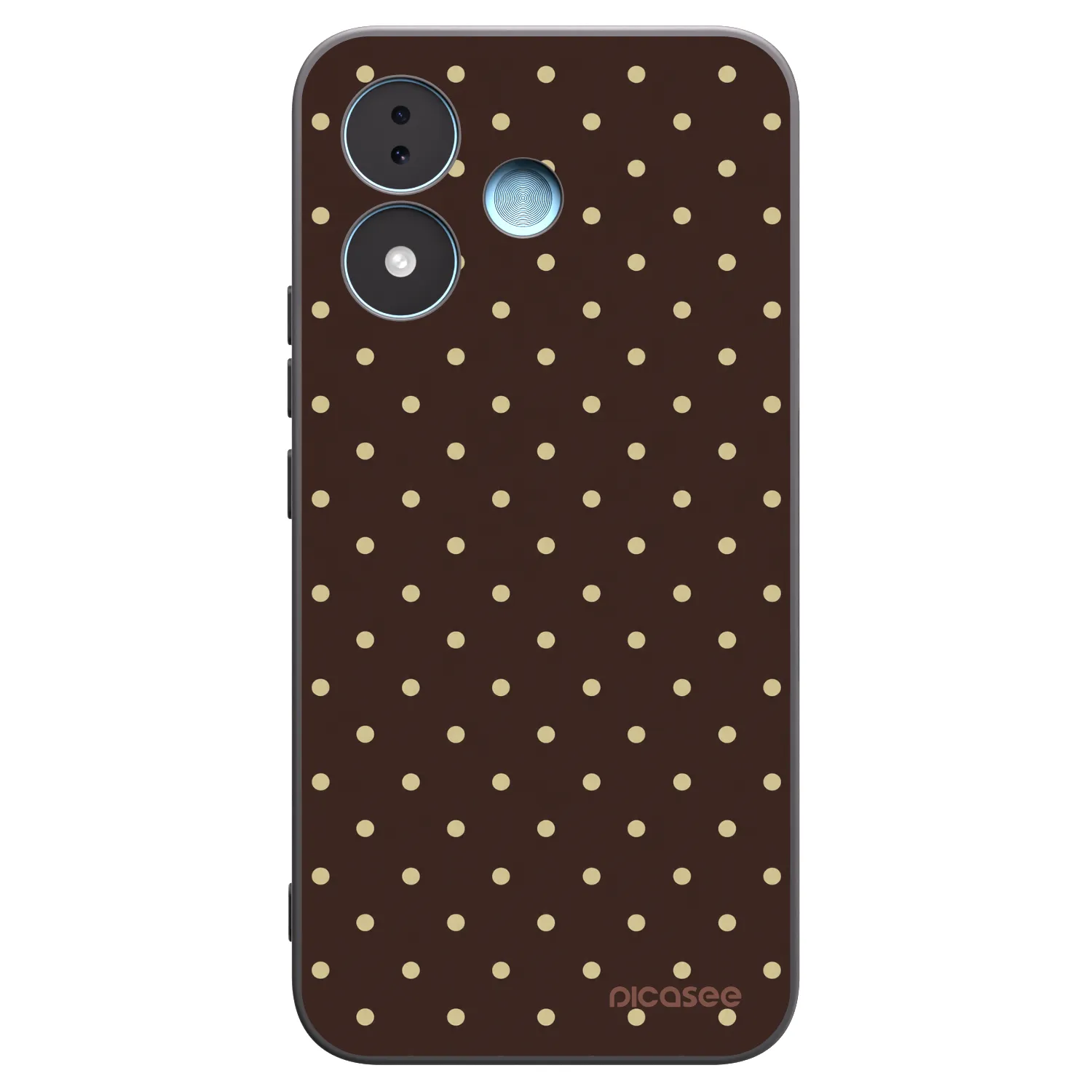 Picasee silikónový čierny obal pre Xiaomi Redmi Note 17 5G - Vanilla Dots & Chocolate