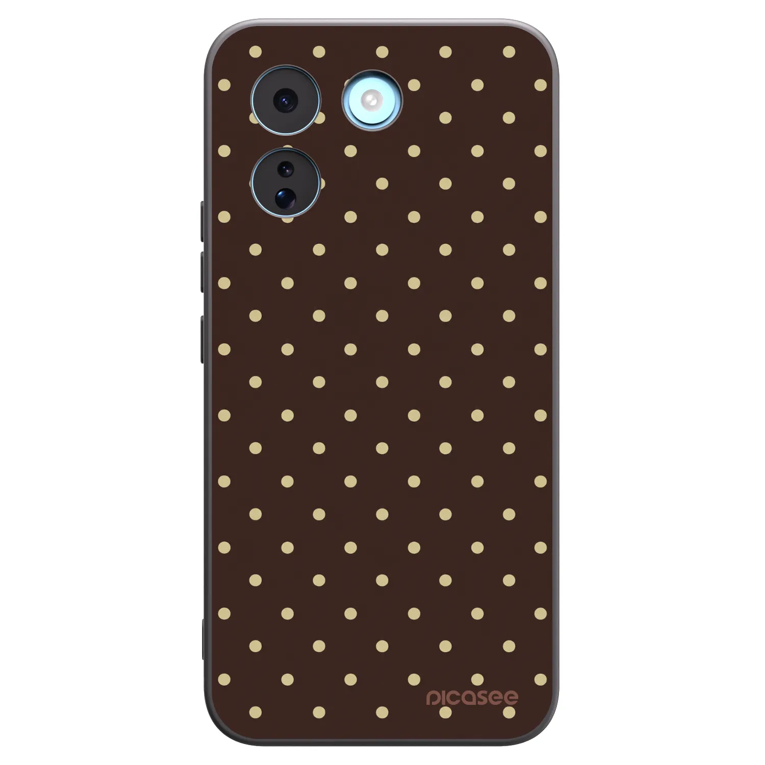 Picasee silikónový čierny obal pre Xiaomi Redmi Note 17 Pro MAX 5G - Vanilla Dots & Chocolate