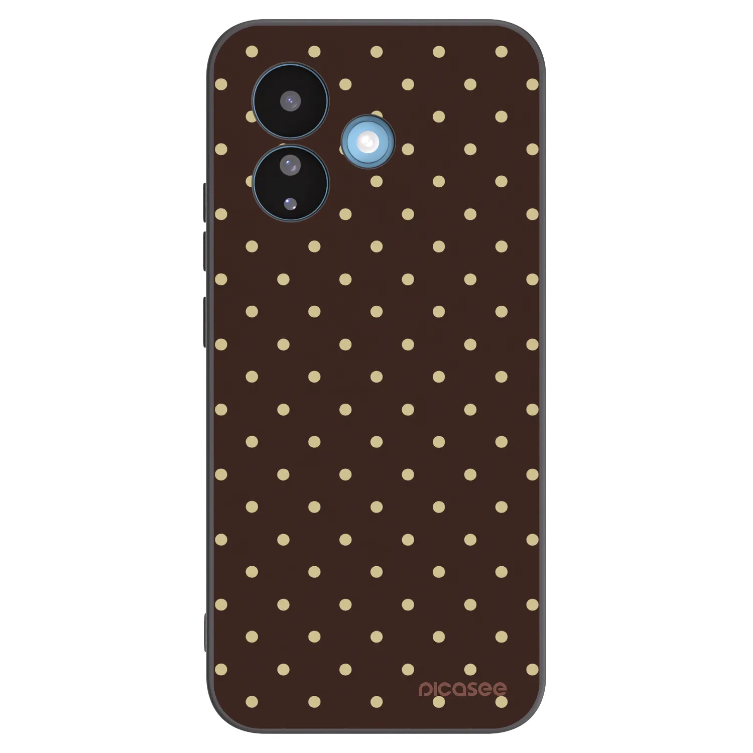 Picasee silikónový čierny obal pre Xiaomi Redmi Note 17 Pro 5G - Vanilla Dots & Chocolate
