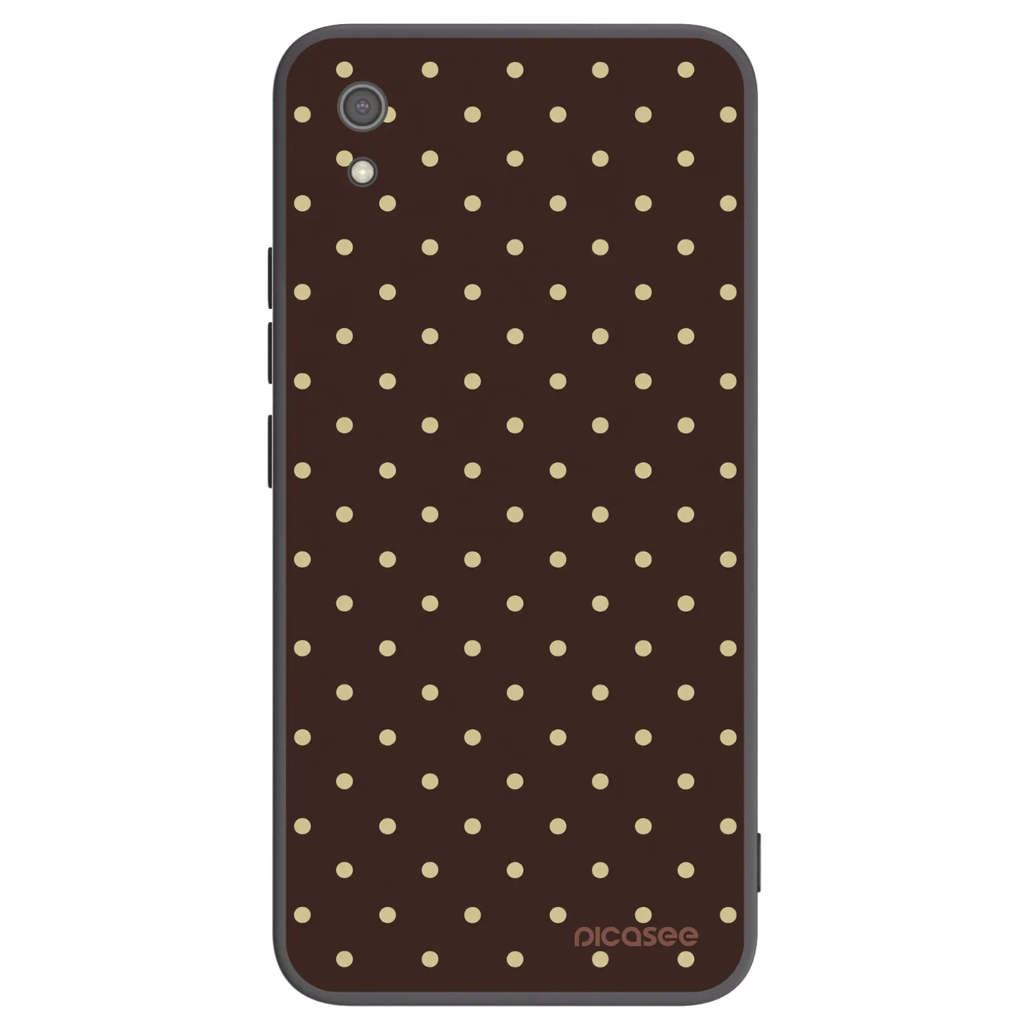 Picasee silikónový čierny obal pre Xiaomi Redmi 7A - Vanilla Dots & Chocolate