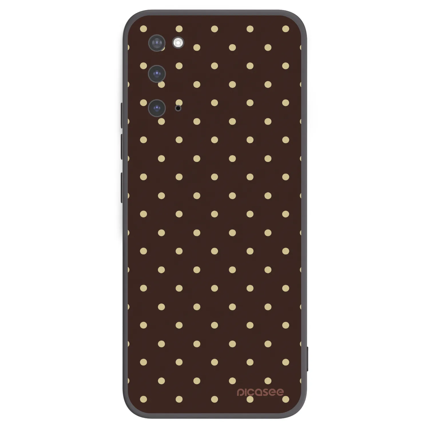 Picasee silikónový čierny obal pre Samsung Galaxy S20 G980F - Vanilla Dots & Chocolate