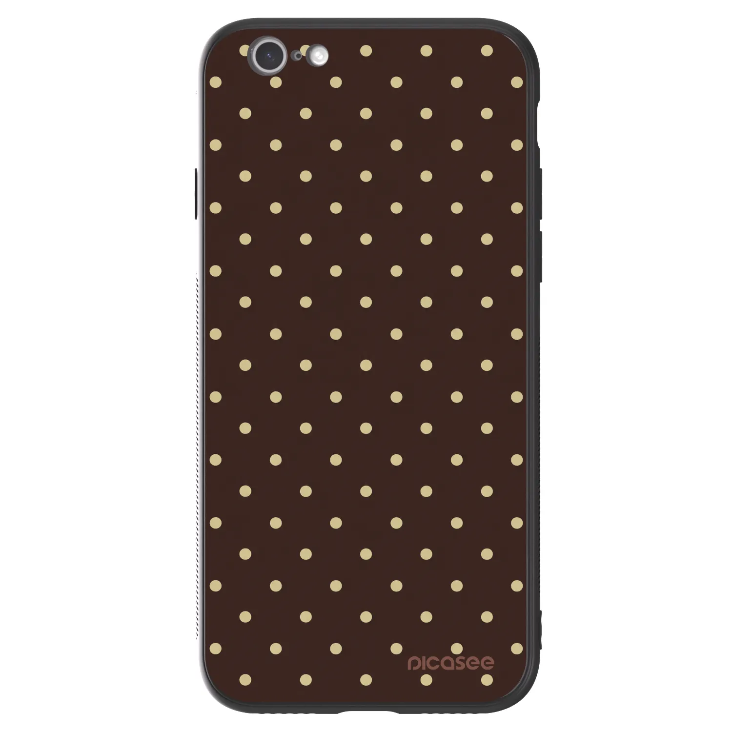 Picasee ULTIMATE CASE pro Apple iPhone 6/6S - Vanilla Dots & Chocolate