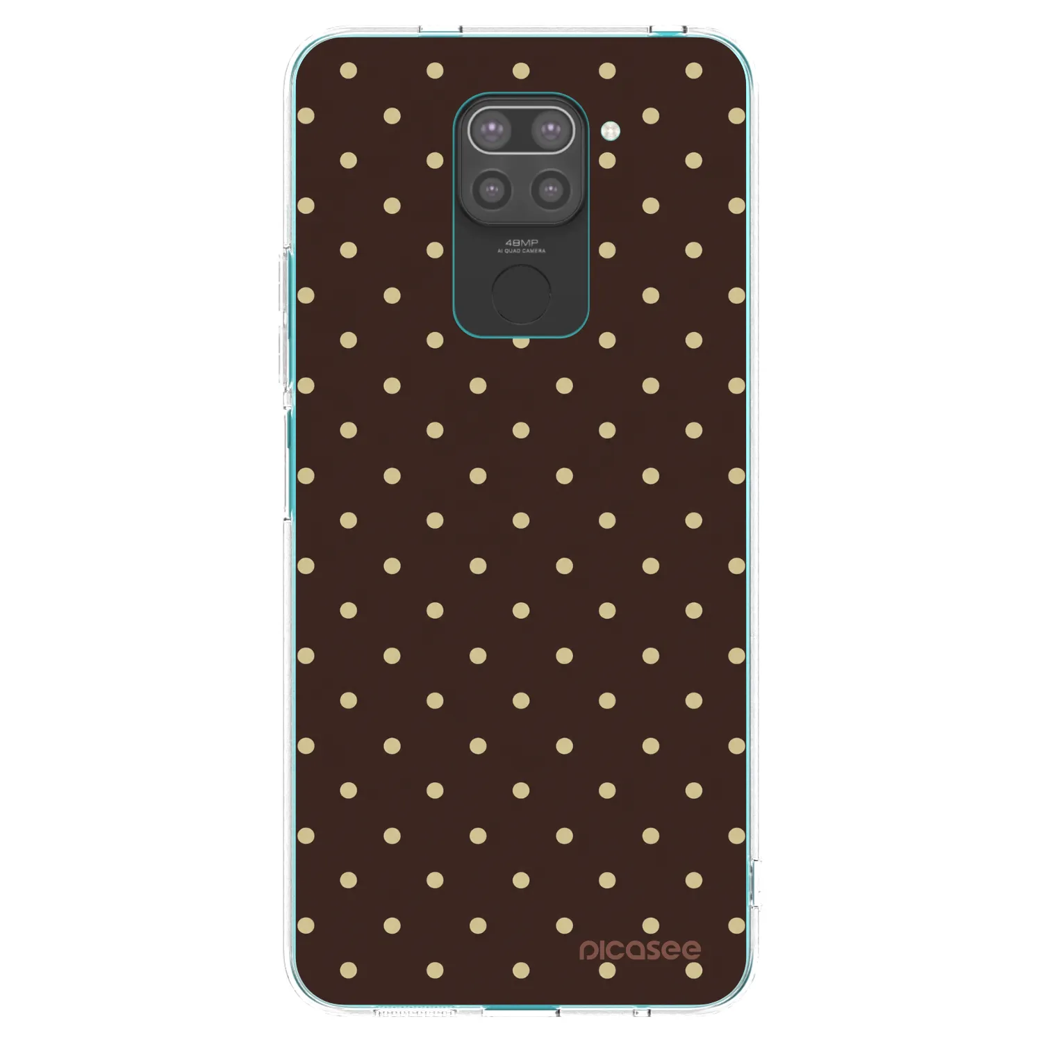 Picasee silikónový čierny obal pre Xiaomi Redmi Note 9 - Vanilla Dots & Chocolate