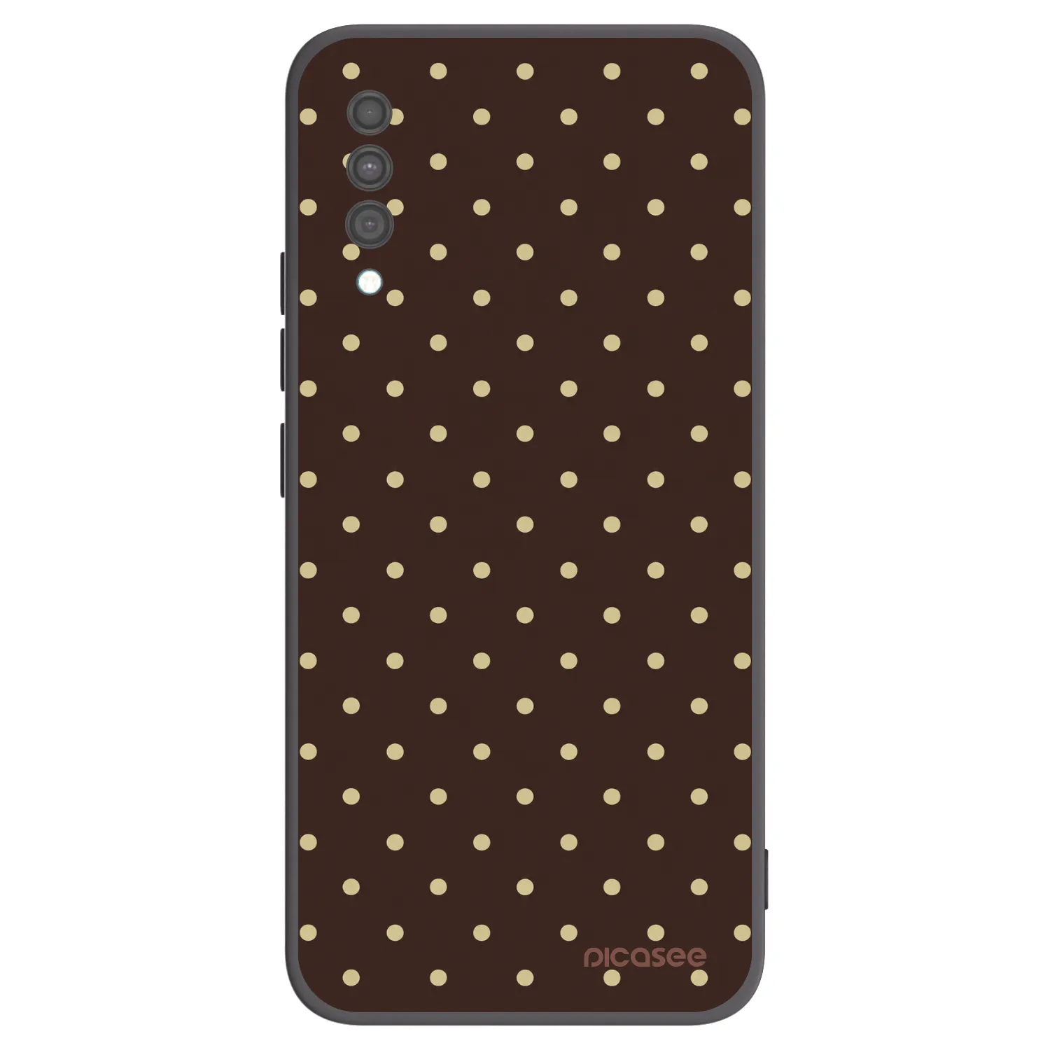 Picasee silikónový čierny obal pre Samsung Galaxy A30s A307F - Vanilla Dots & Chocolate