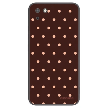 Obal pre Huawei Y5P - Peach Dots & Chocolate